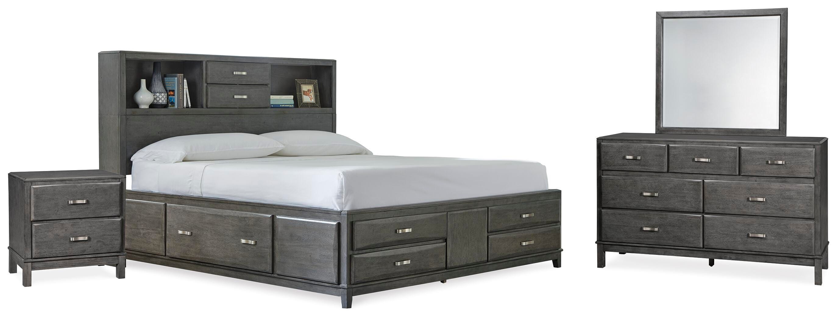 Caitbrook King Storage Bed, Dresser, Mirror and Nightstand - image 1
