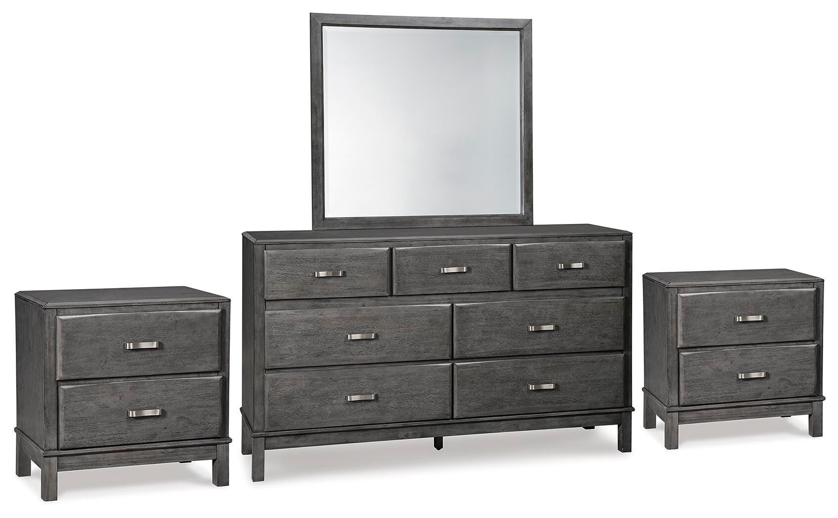 Caitbrook Dresser, Mirror and 2 Nightstands - image 1