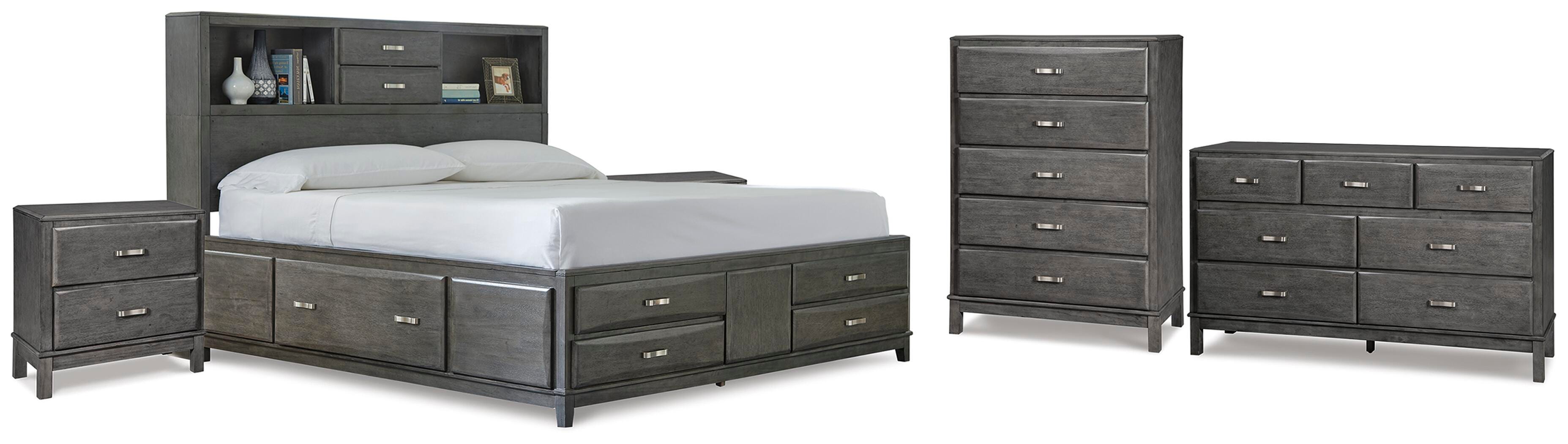Caitbrook Queen Storage Bed, Dresser, Chest and 2 Nightstands - image 1