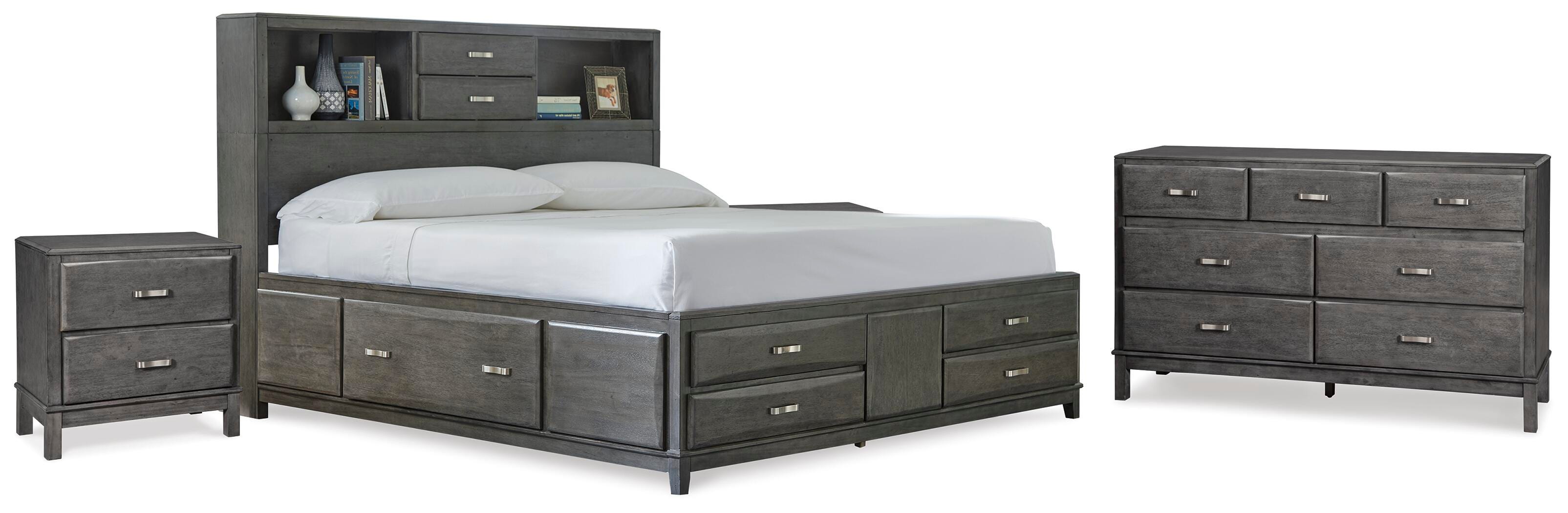 Caitbrook Queen Storage Bed, Dresser and 2 Nightstands - image 1