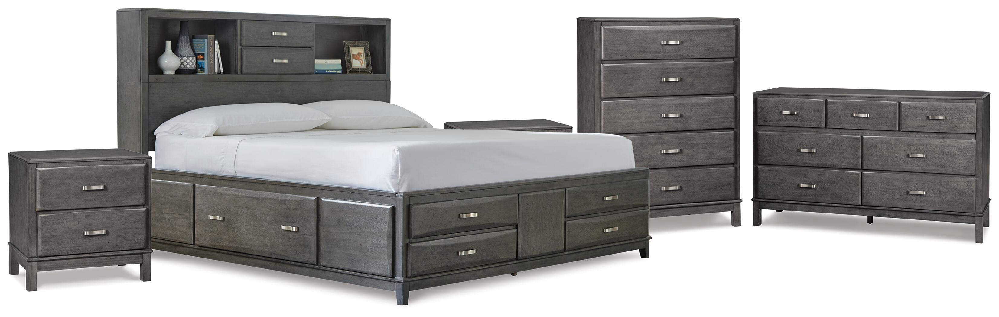 Caitbrook King Storage Bed, Dresser, Chest and 2 Nightstands - image 1