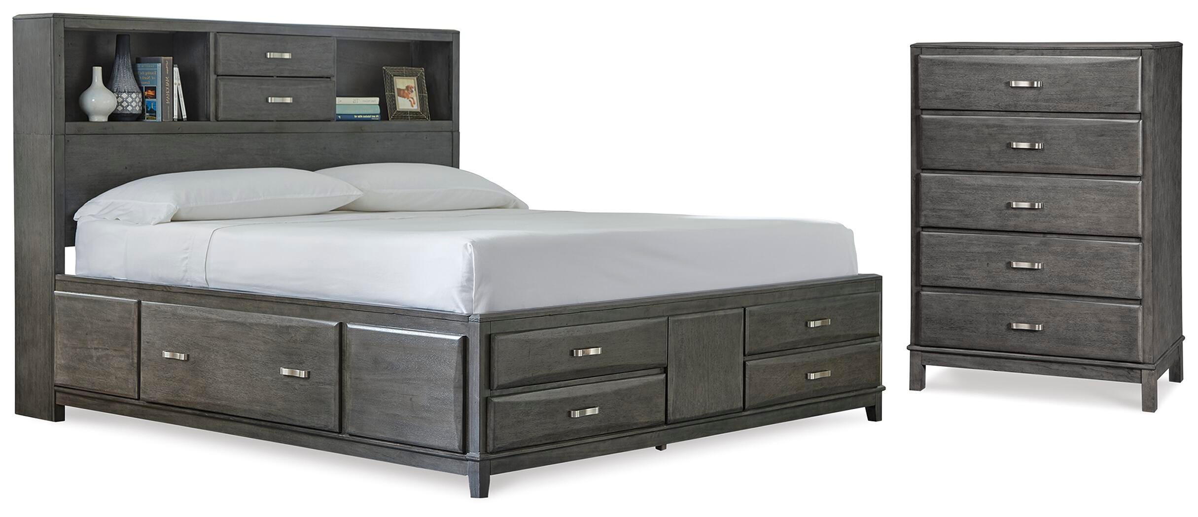 Cama de matrimonio grande y cómoda de almacenaje Caitbrook - image 1