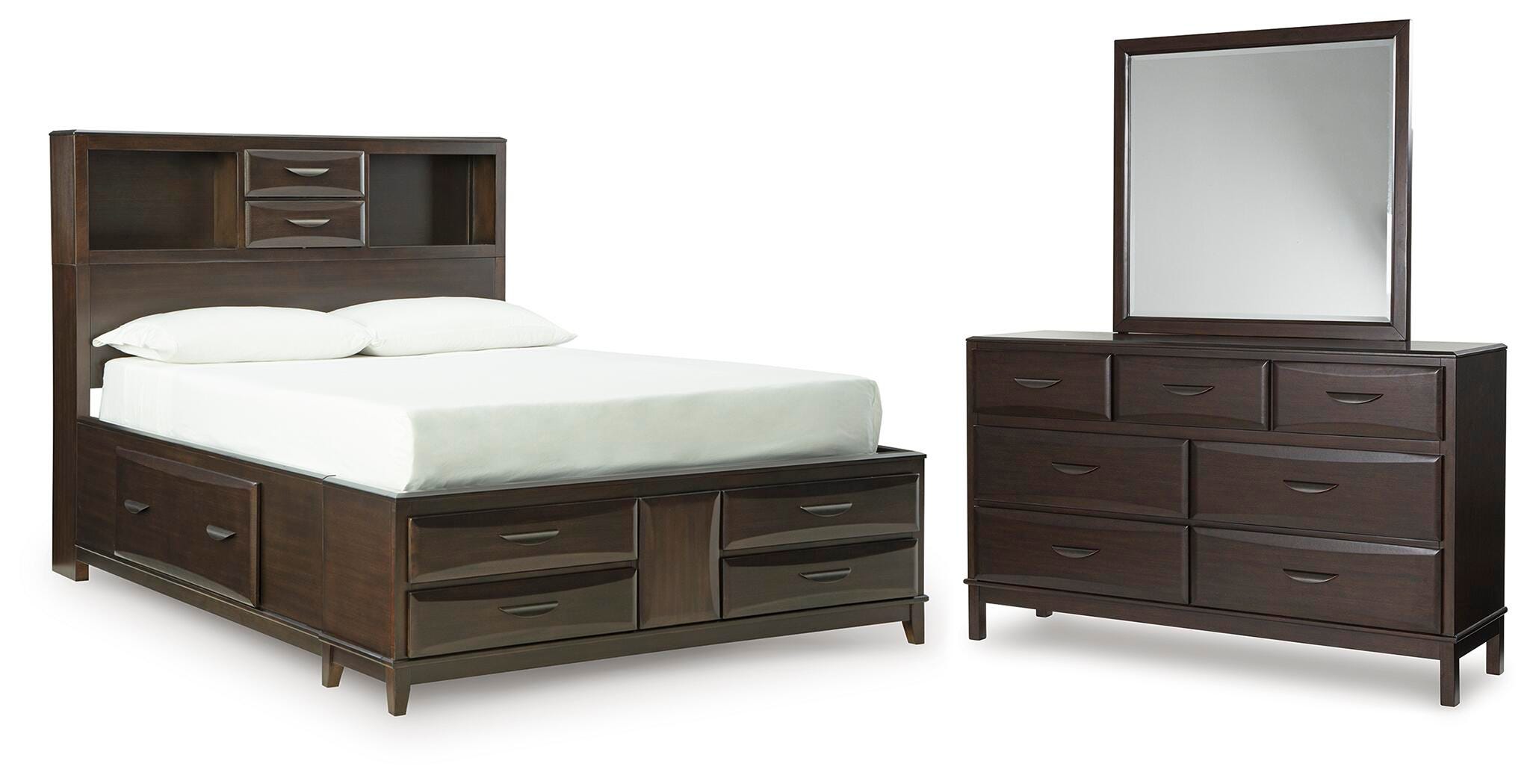 Vanmore Full Storage Bed, Dresser and Mirror - image 1
