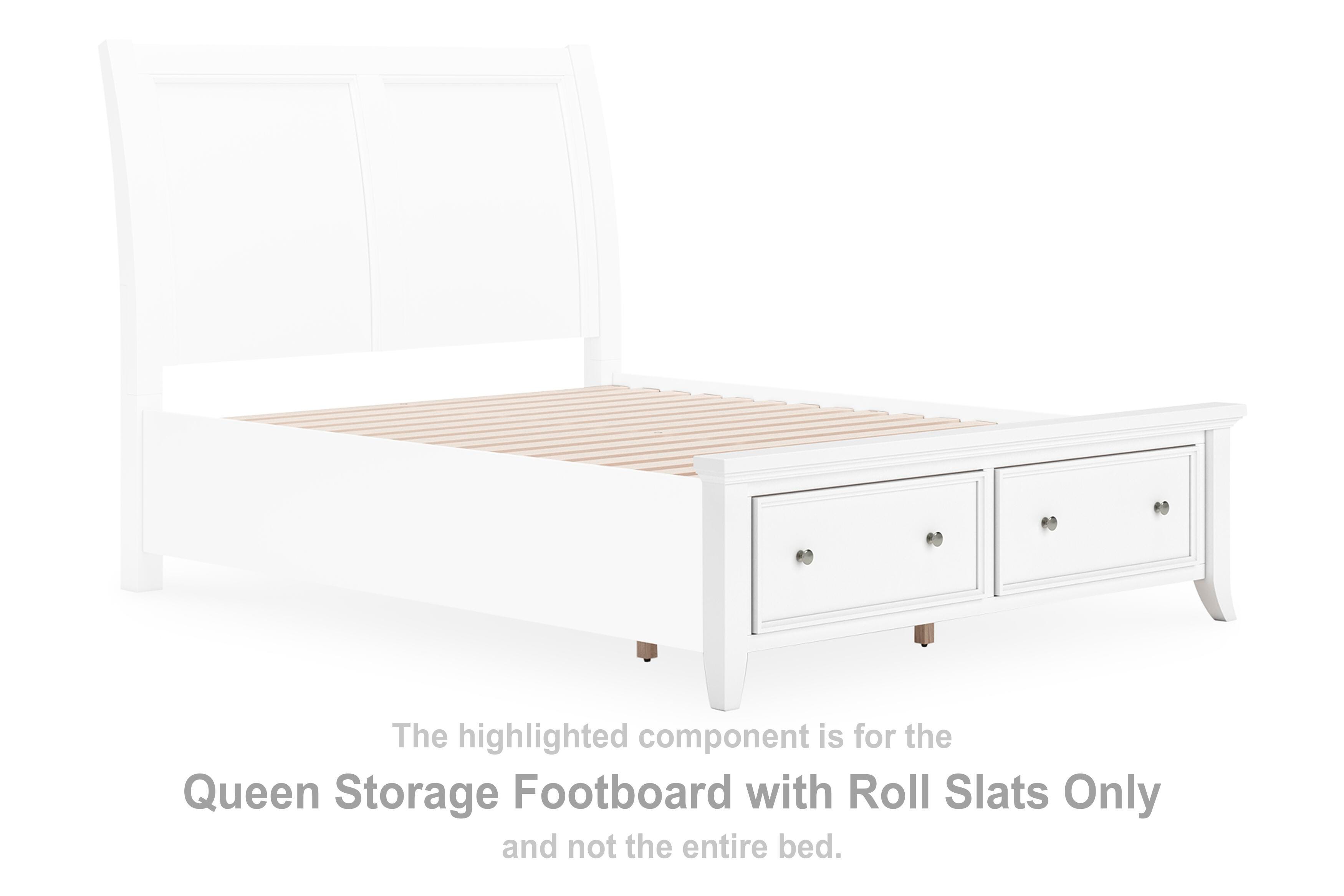Trulani Queen Storage Footboard with Roll Slats, , large