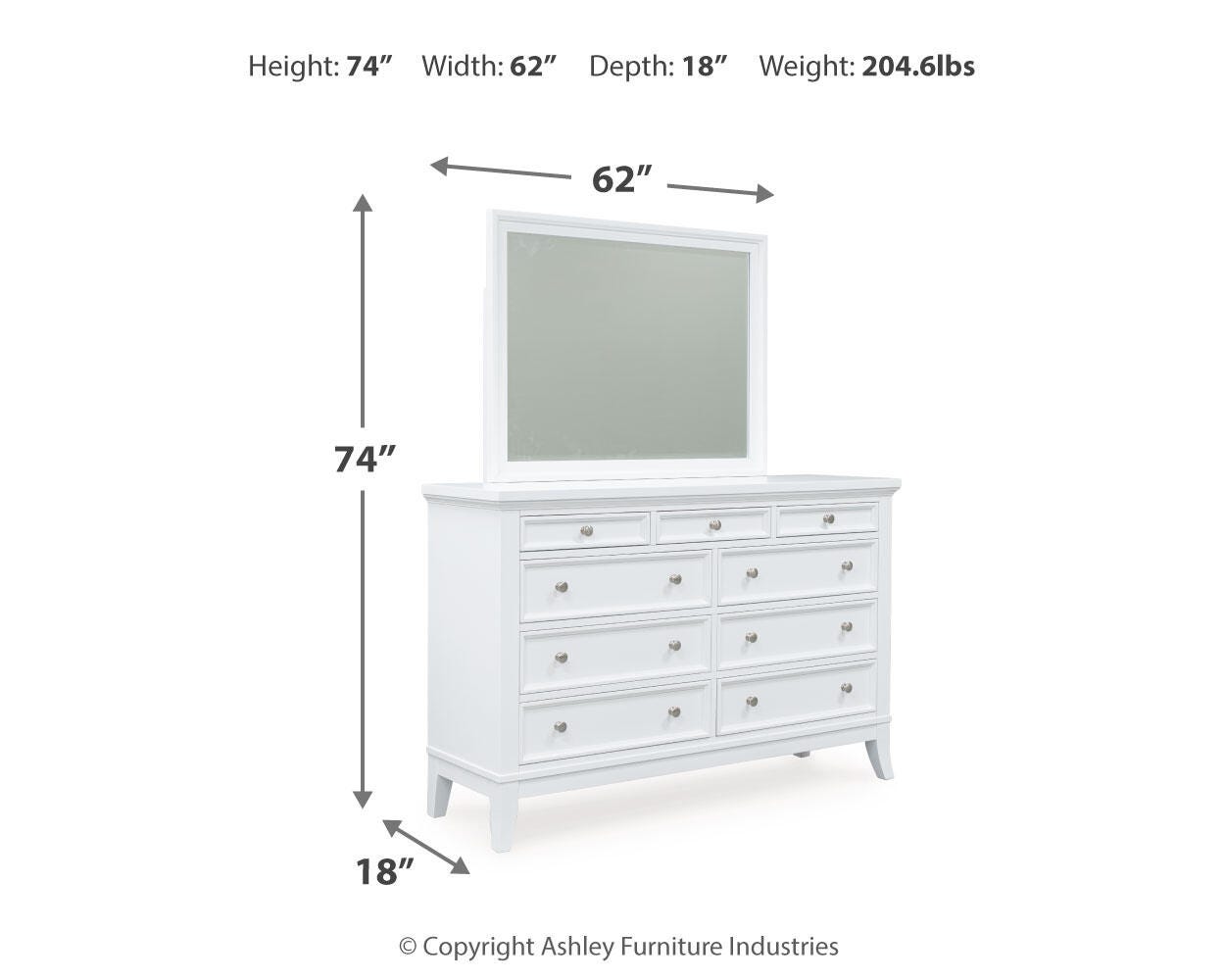 Trulani Dresser and Mirror - image 4