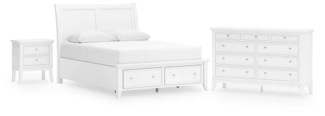 Trulani Queen Sleigh Storage Bed with Dresser and Nightstand | Ashley Trulani Queen Sleigh Storage Bed with Dresser and Nightstand | Ashley