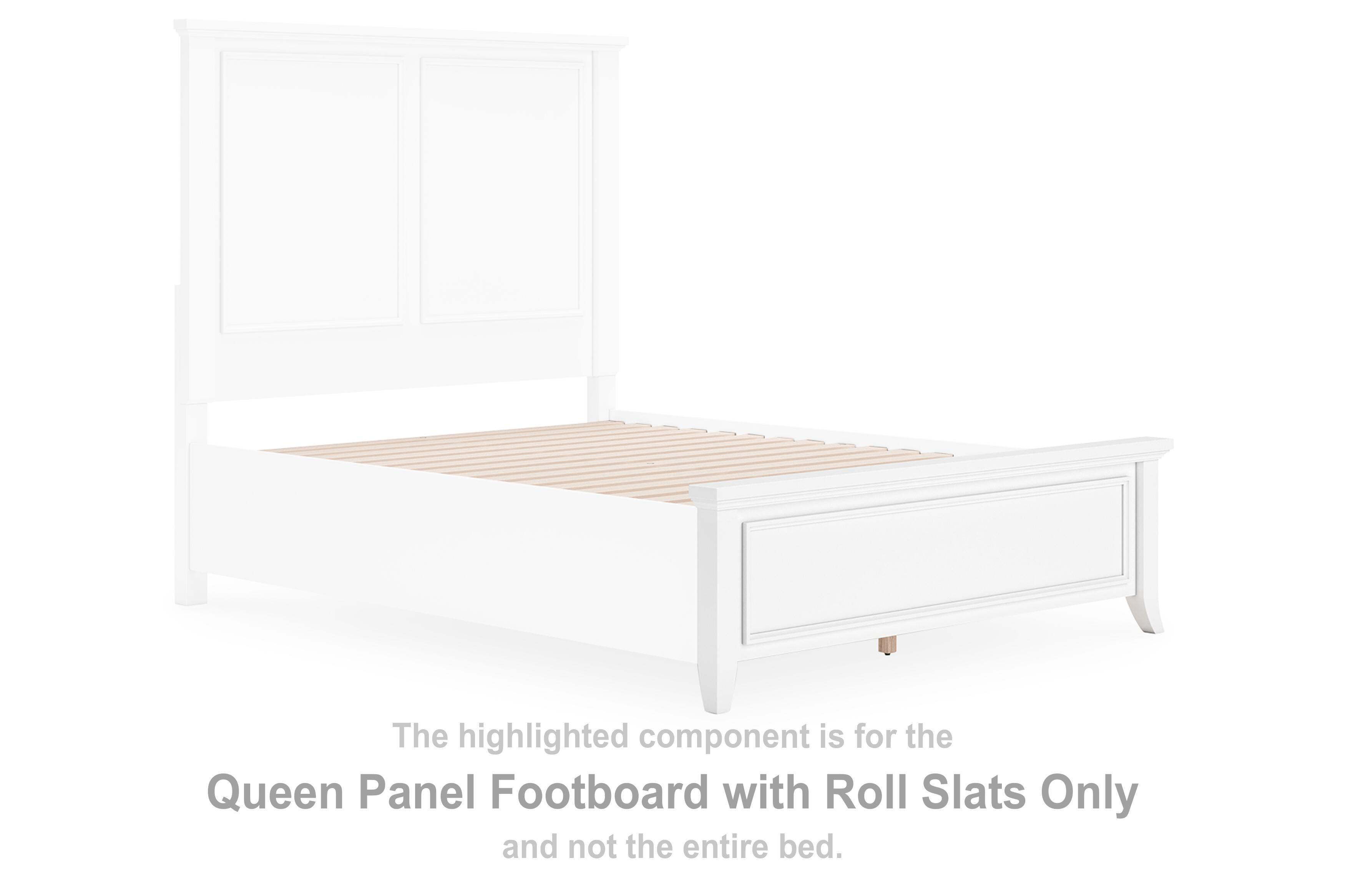 Trulani Queen Panel Footboard with Roll Slats, , large