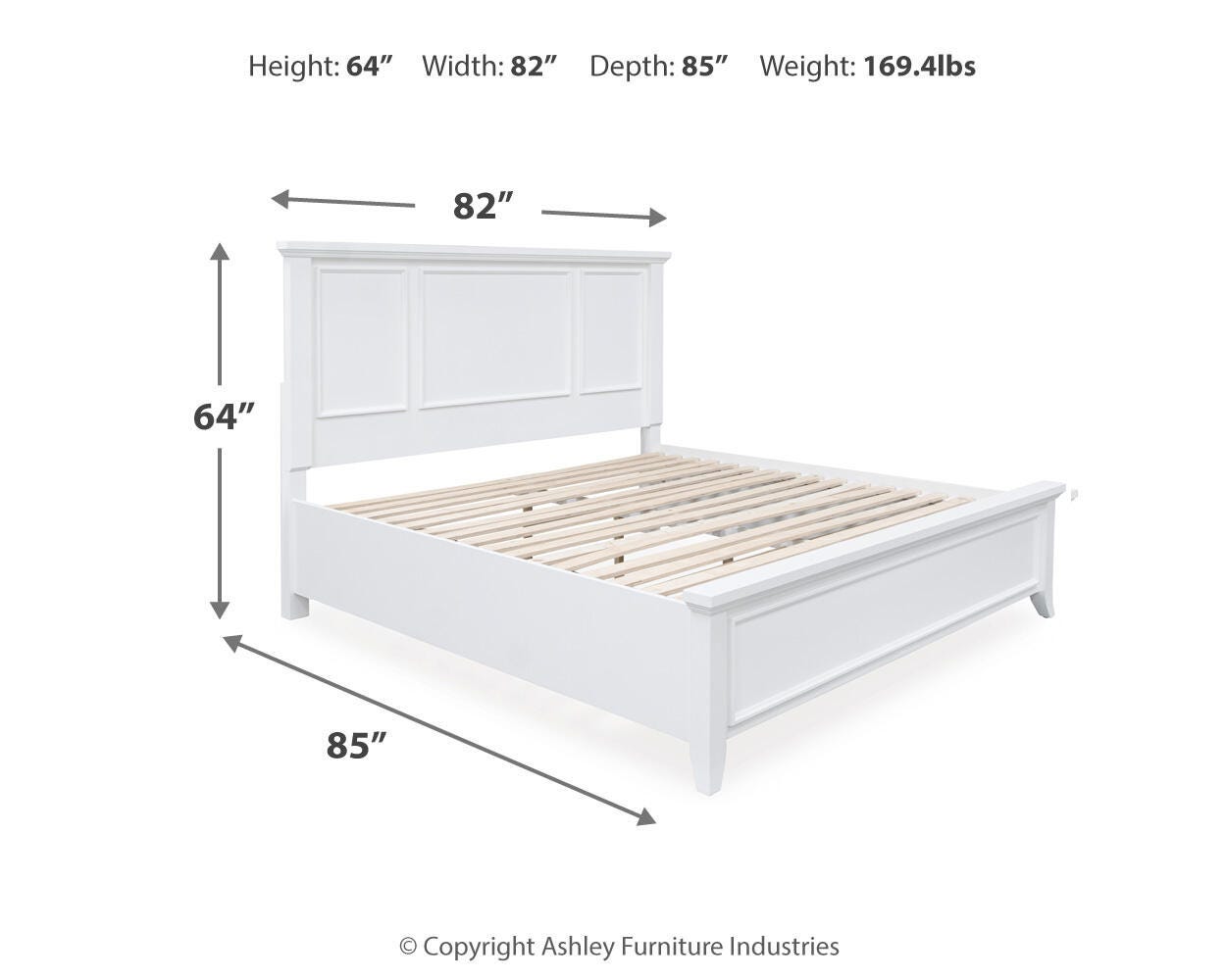 Trulani King Panel Bed - image 4