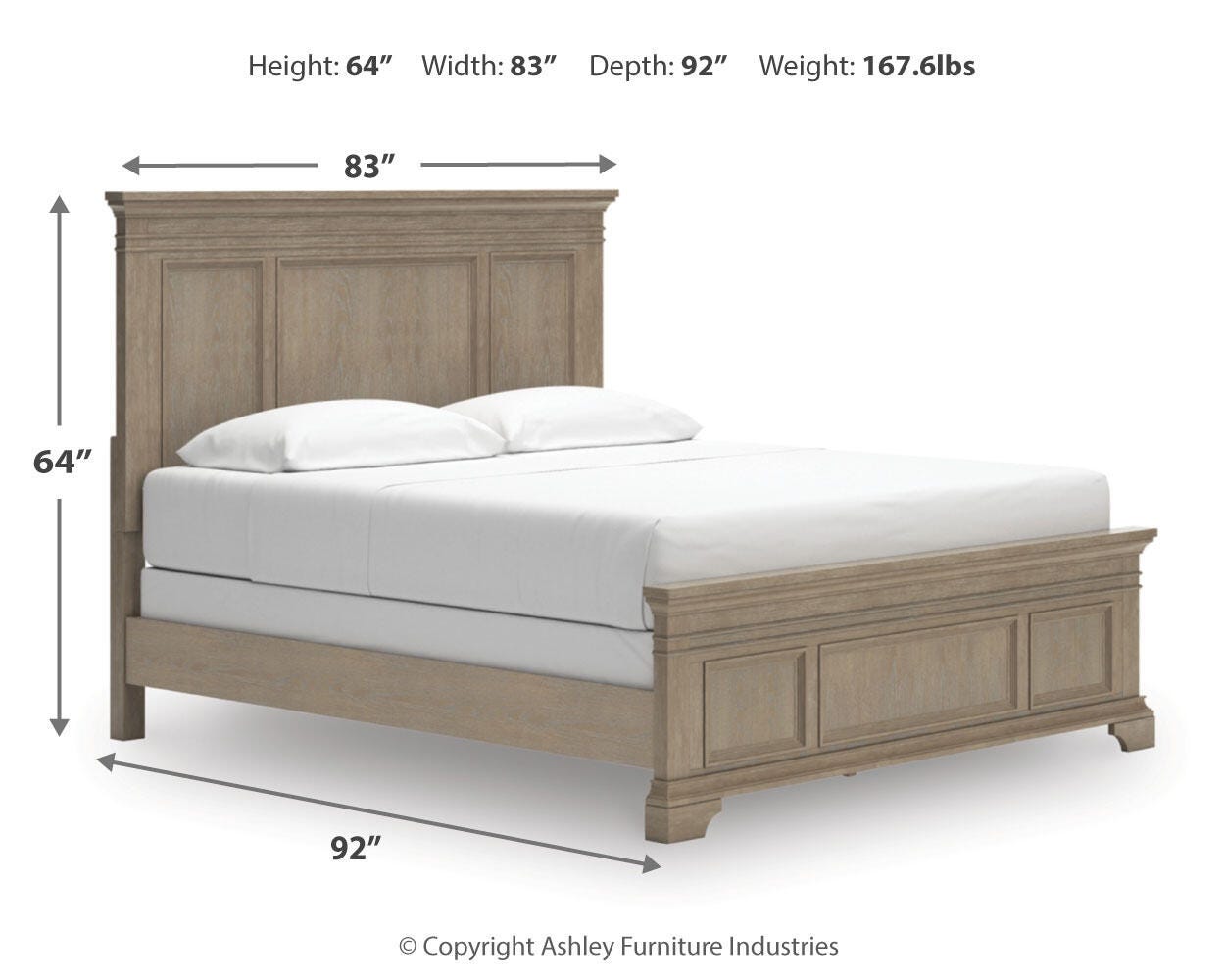Vallardia California King Panel Bed - image 7