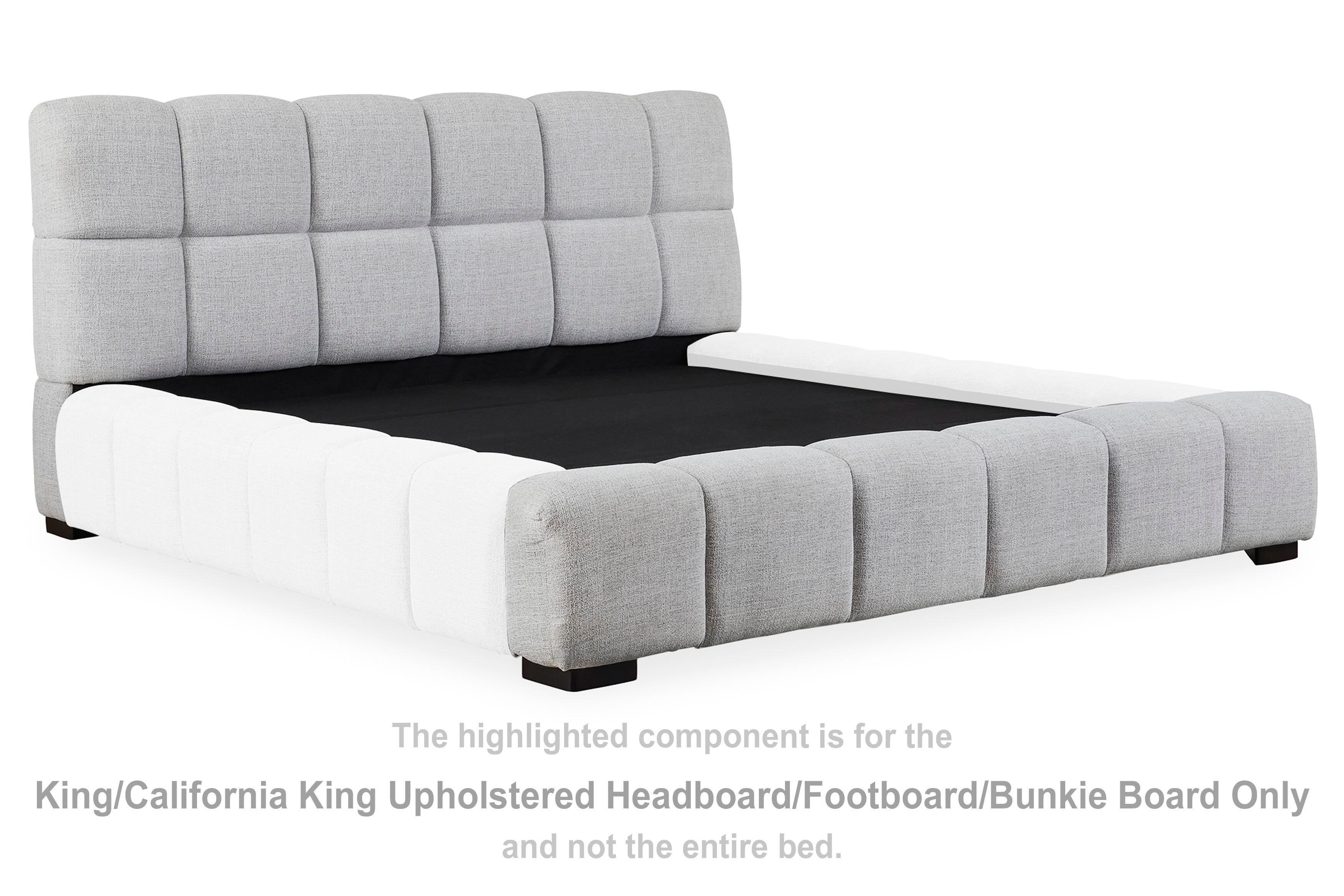 Jesstean King/California King Upholstered Headboard/Footboard/Bunkie Board - image 1