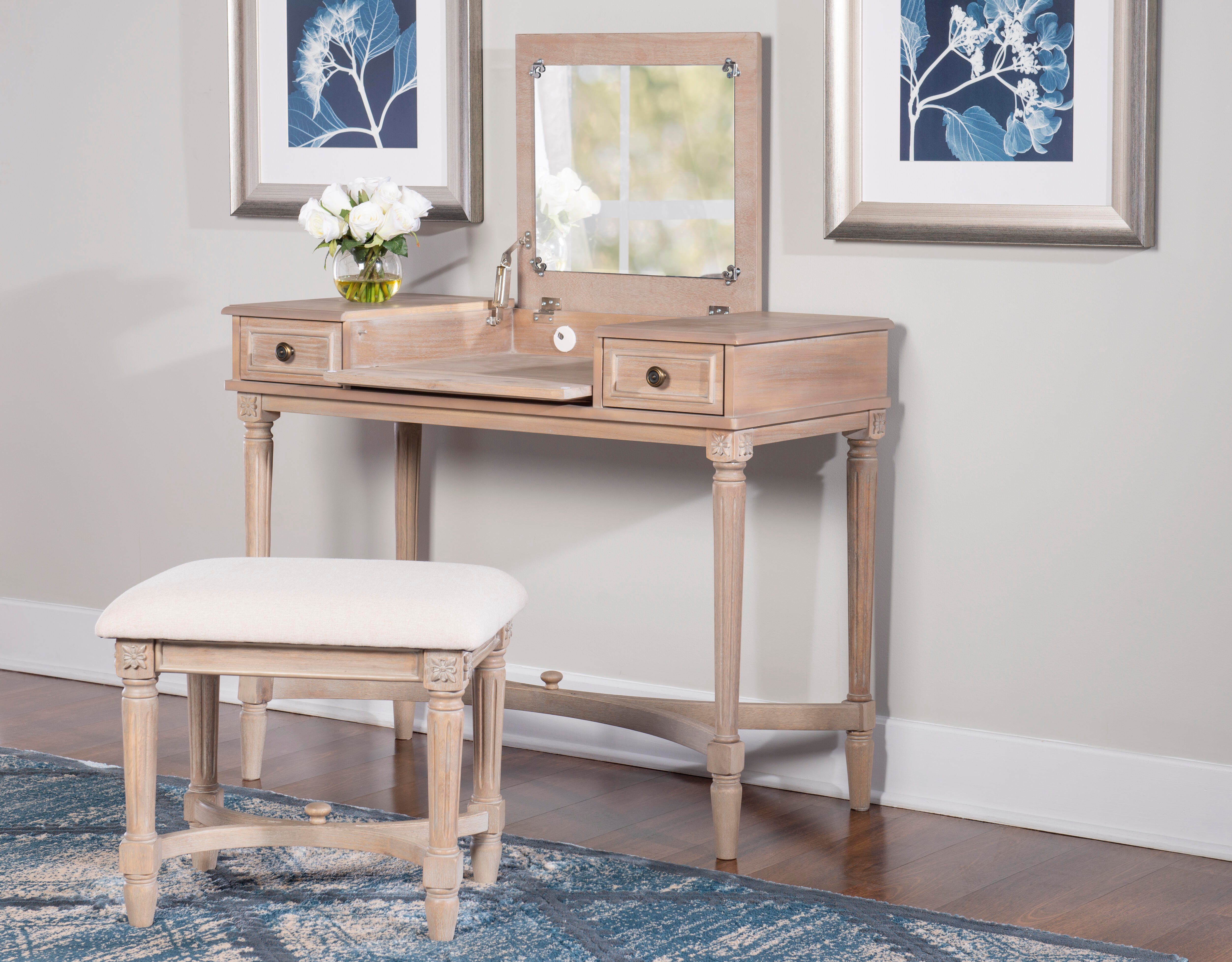 Linon Cyndi Vanity Set, , large