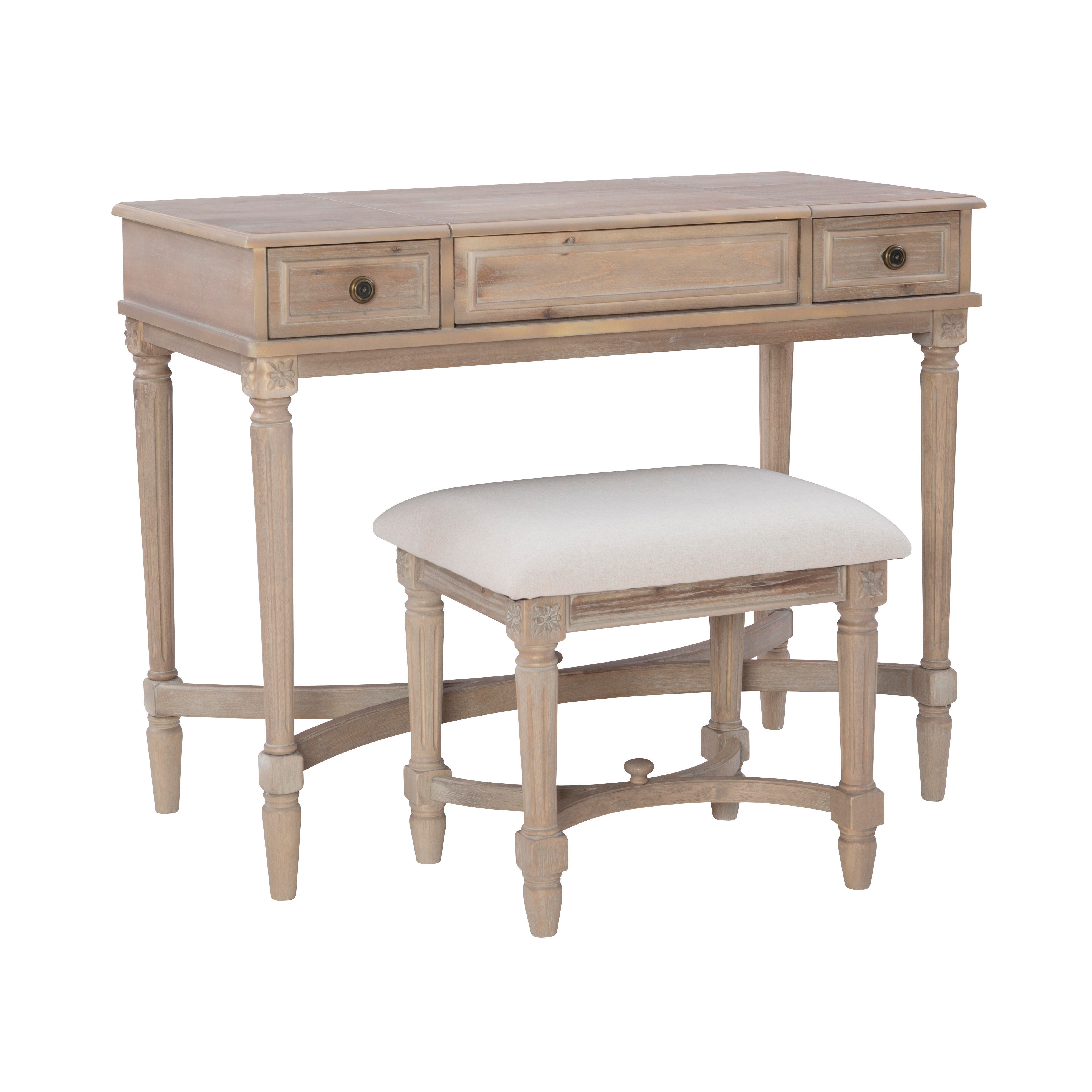 Linon Cyndi Vanity Set, , large