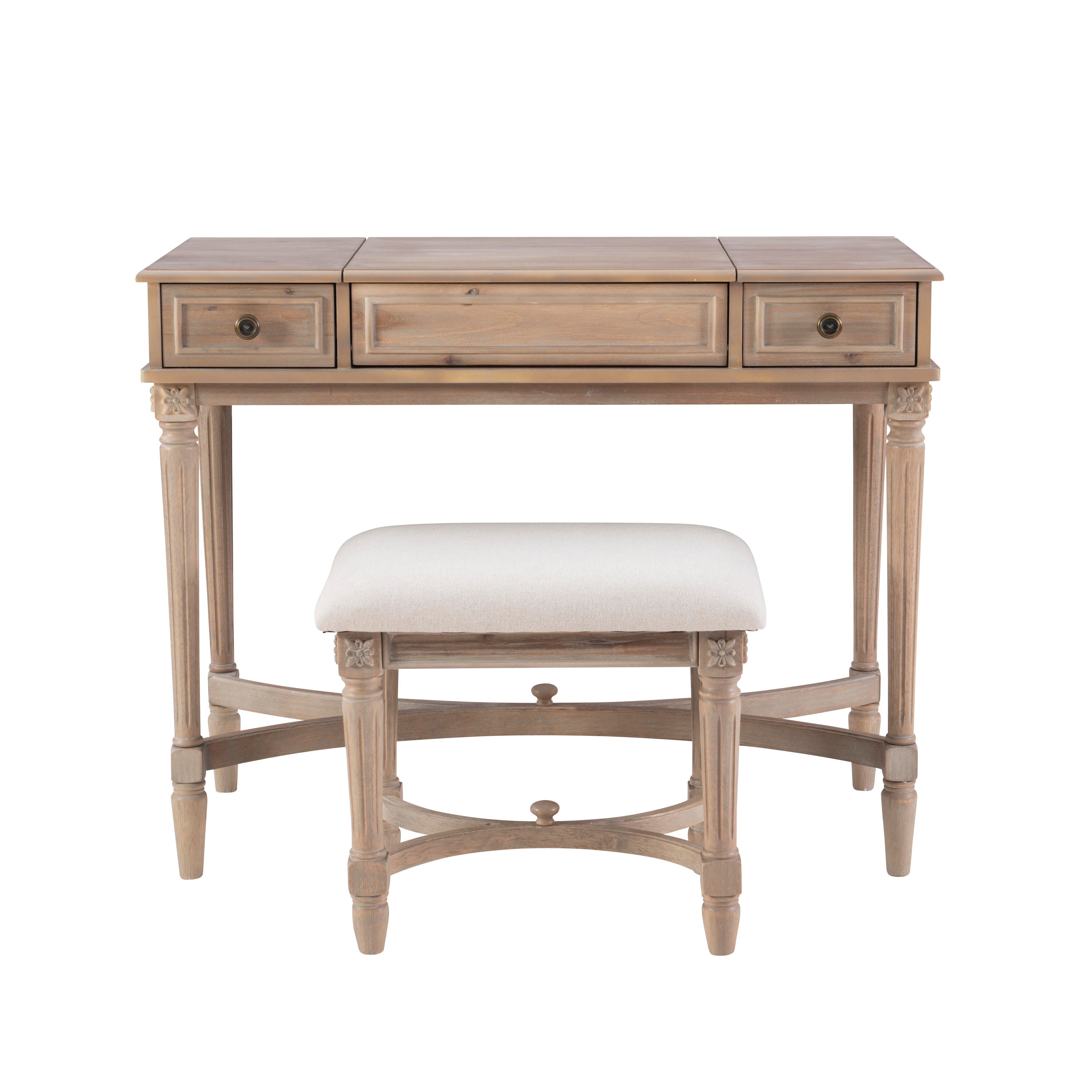 Linon Cyndi Vanity Set, , large