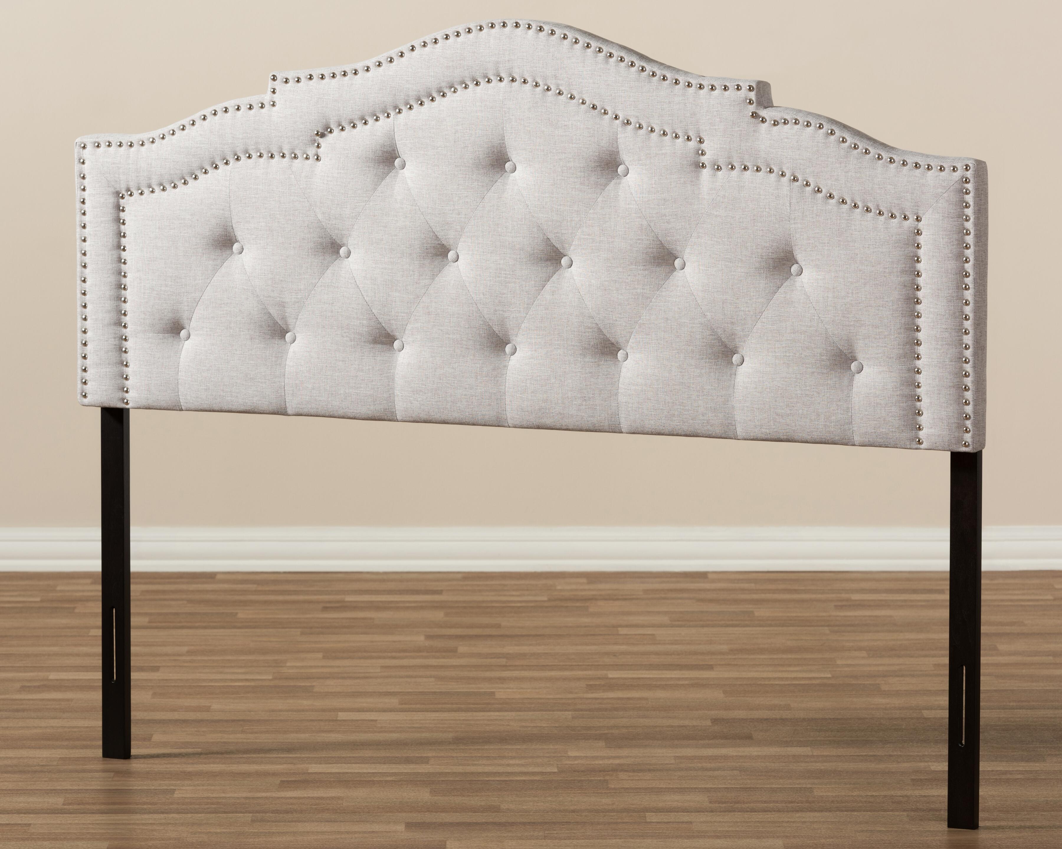 Edith Full Headboard, Gray/Beige, large