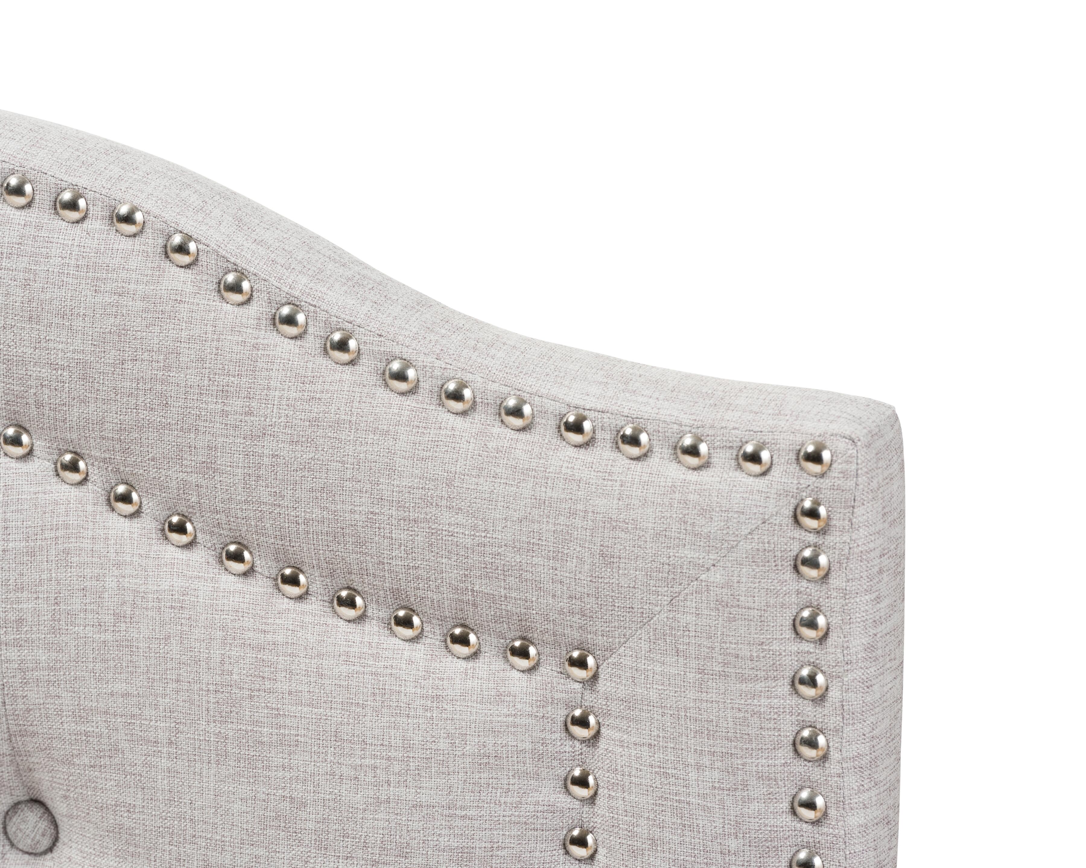 Edith Queen Headboard, Gray/Beige, large