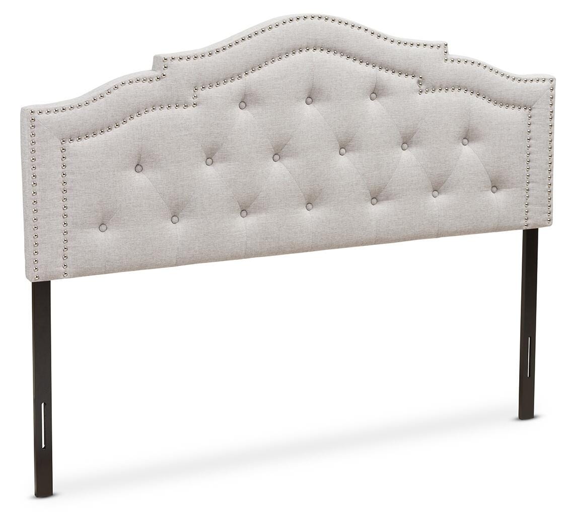 Edith King Headboard, Gray/Beige, large