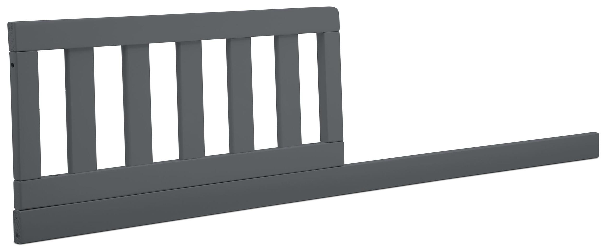 Delta Children Daybed/toddler Guardrail Kit, Charcoal/Gray, large