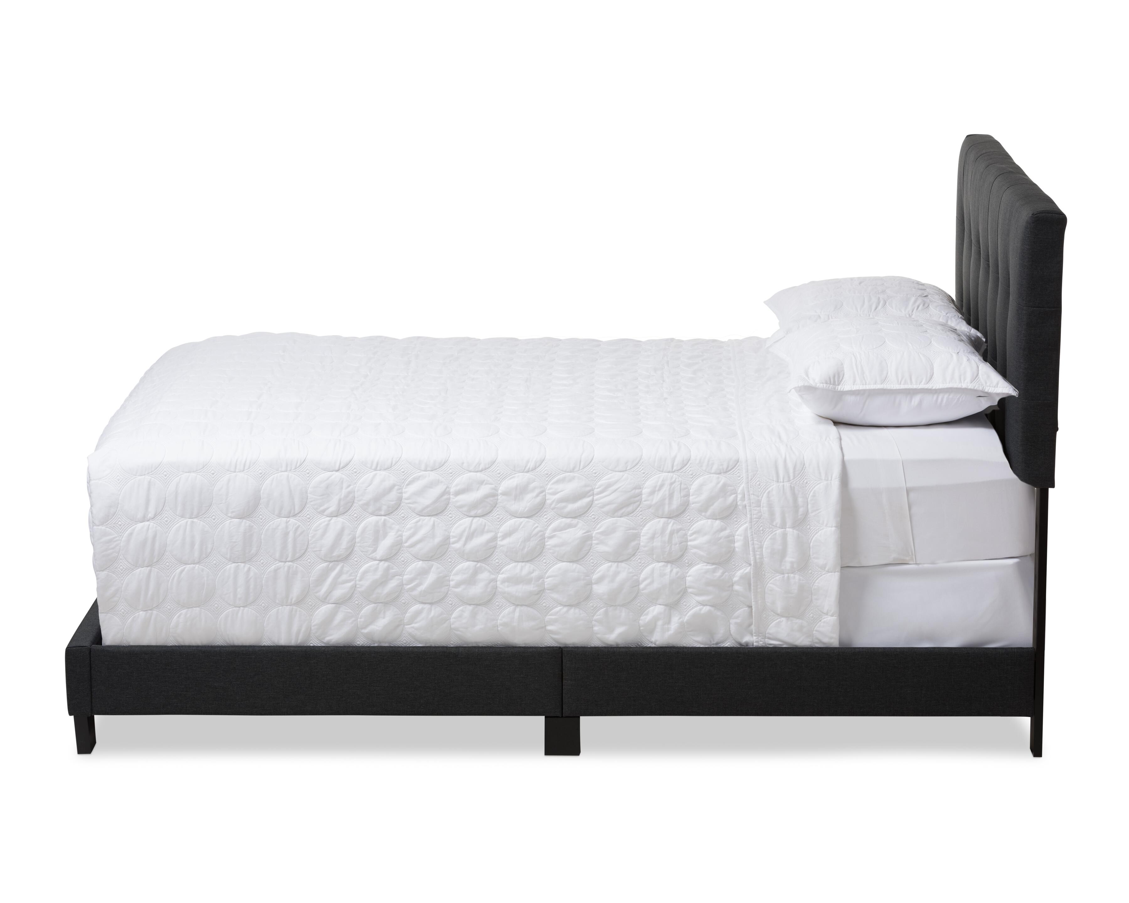 Brookfield Full Upholstered Bed, Charcoal, large