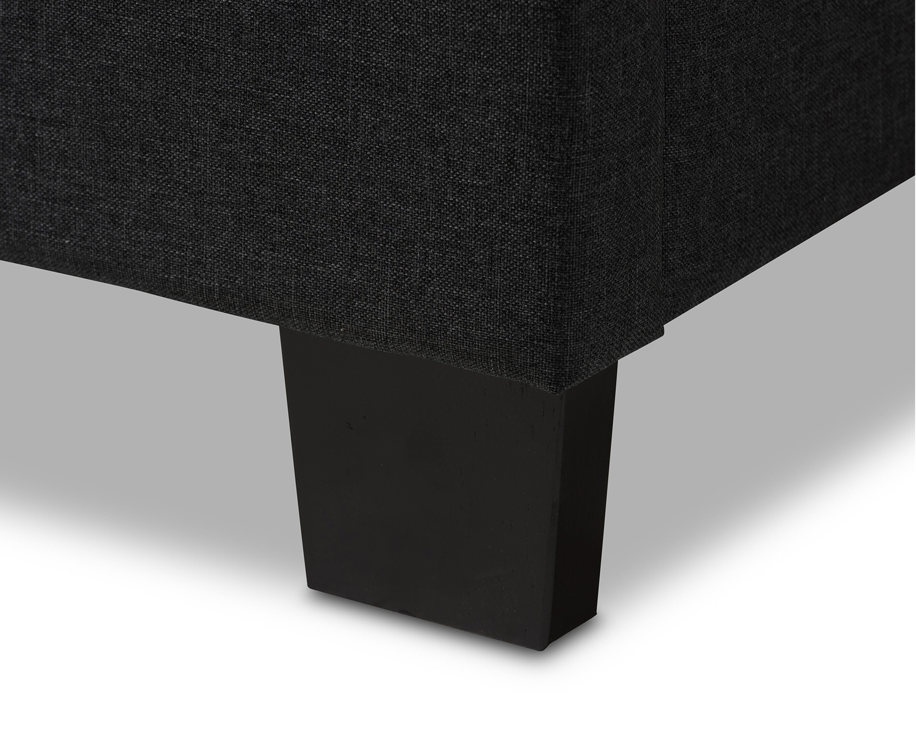 Brookfield Full Upholstered Bed, Charcoal, large