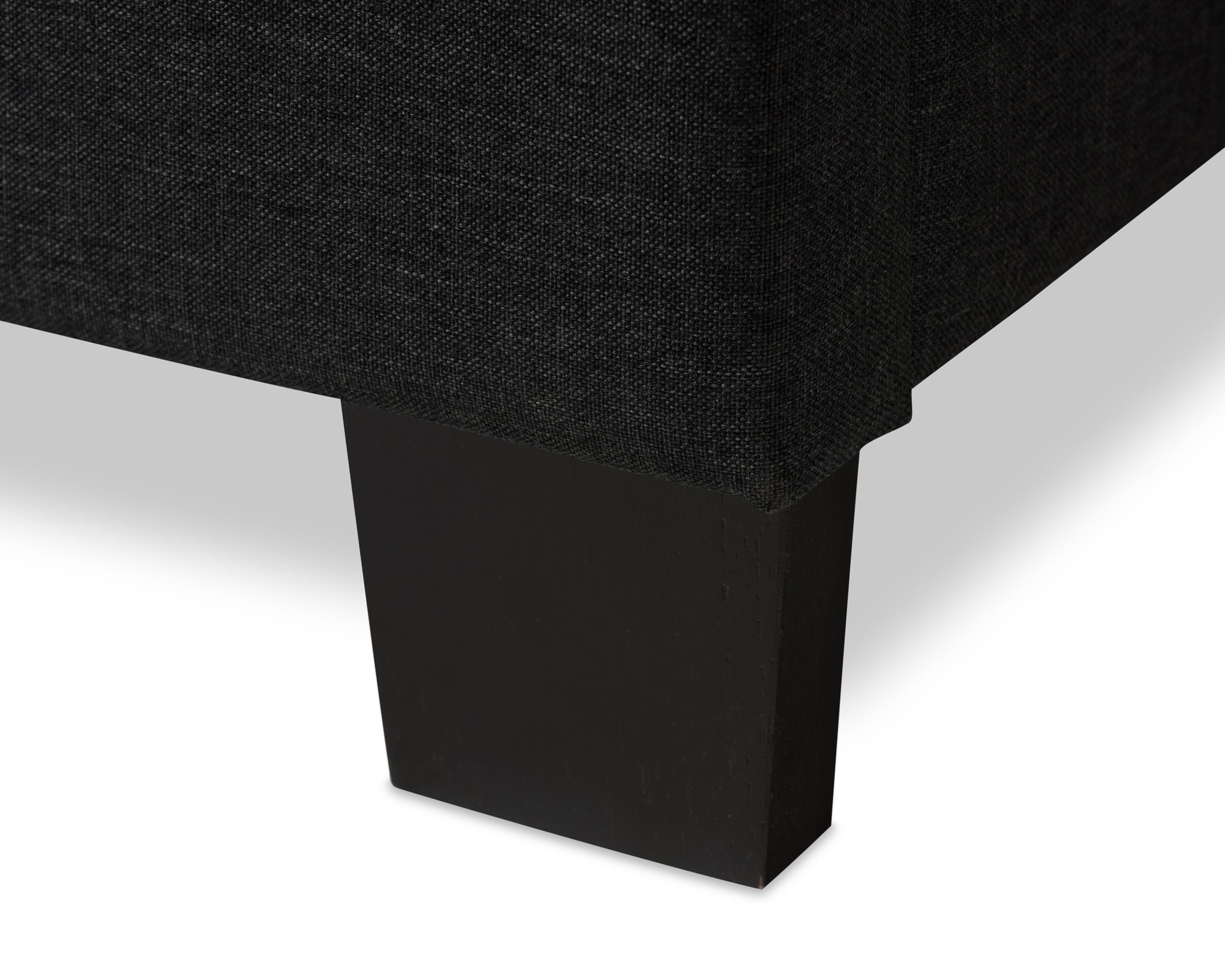 Brookfield Twin Upholstered Bed, Charcoal, large