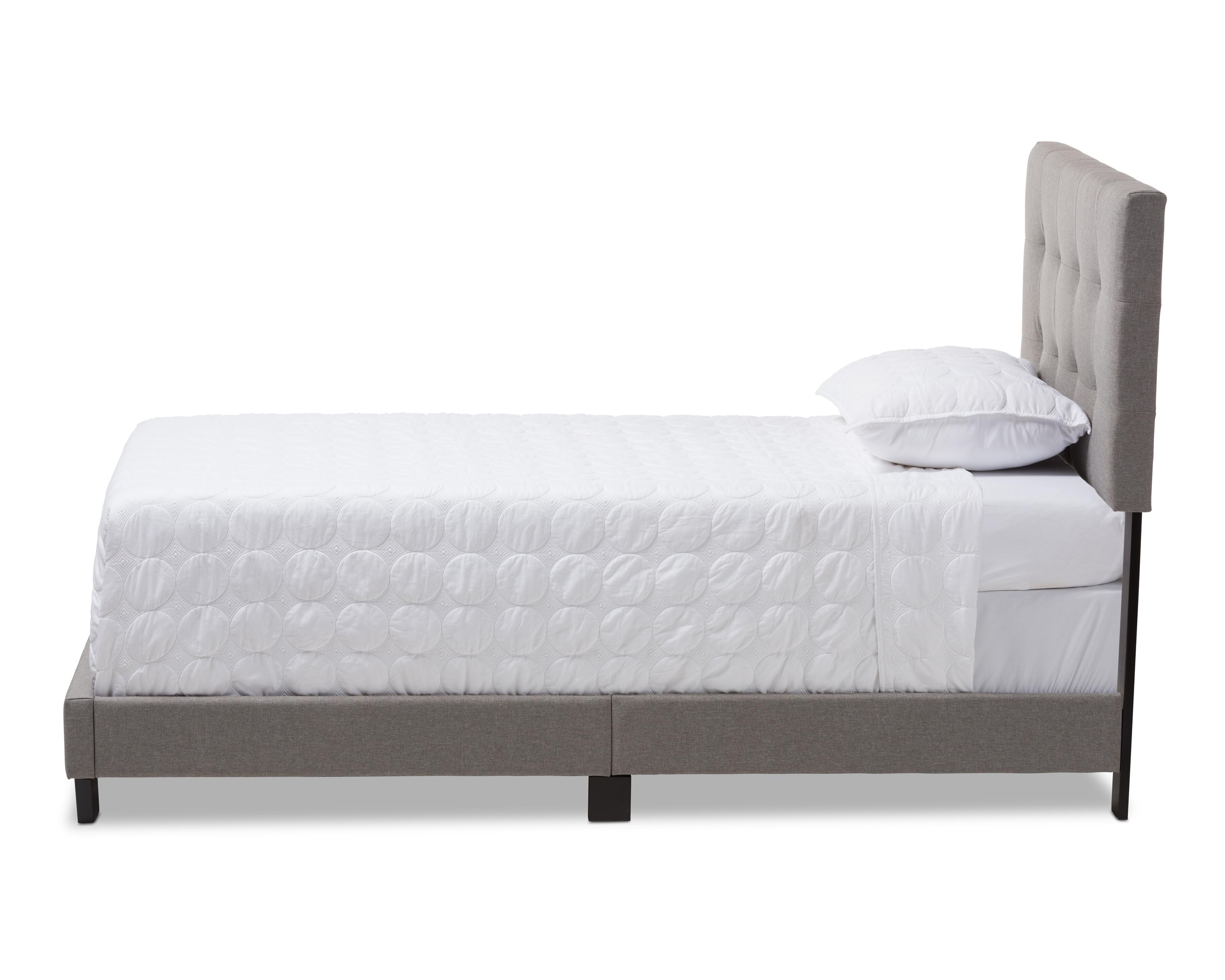 Brookfield Twin Upholstered Bed, Medium Gray, large