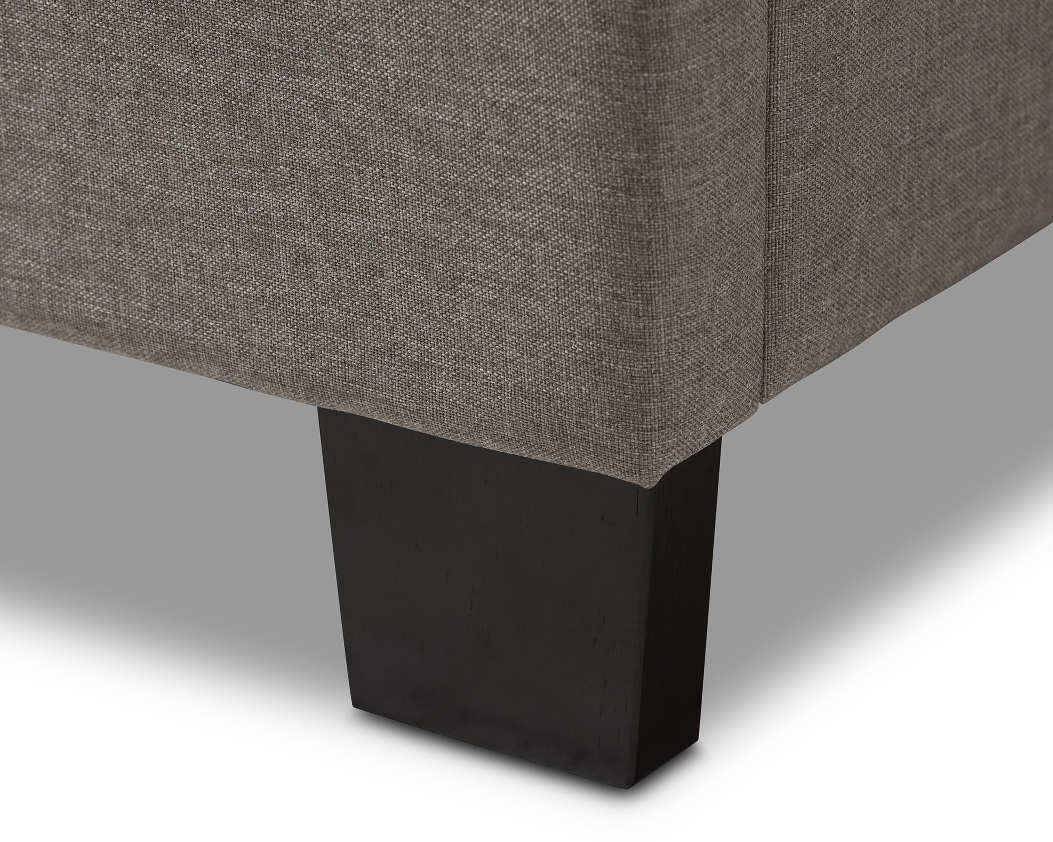 Brookfield Twin Upholstered Bed, Medium Gray, large