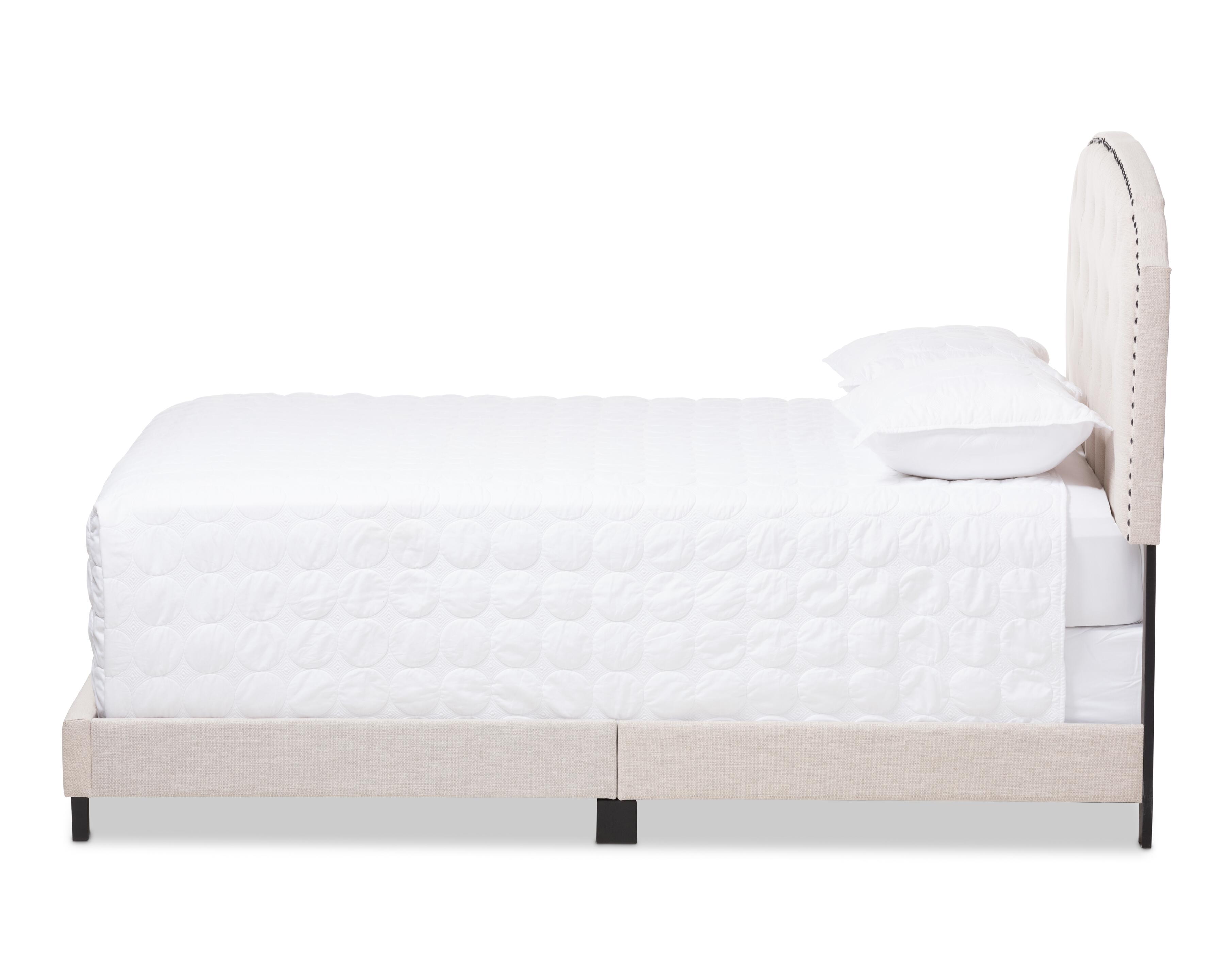 Button Tufted Full Upholstered Bed, , large