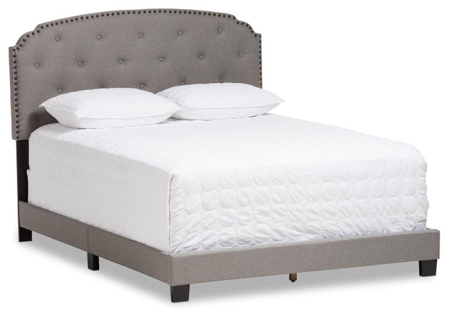 Button Tufted Queen Upholstered Bed