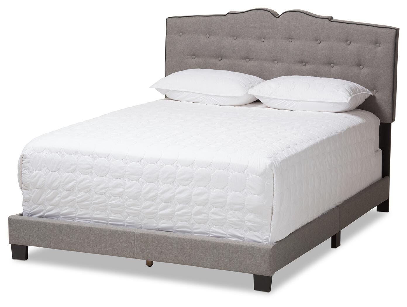 Vivienne Full Upholstered Bed, Gray, large