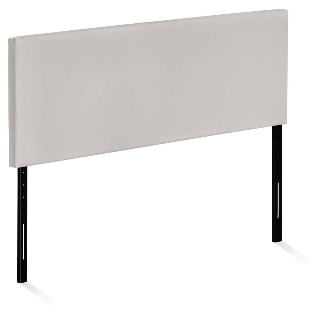 Upholstered Queen Panel Headboard, Fog, large