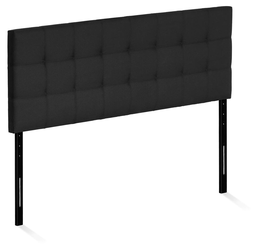 Tufted Queen Panel Headboard, Black, large