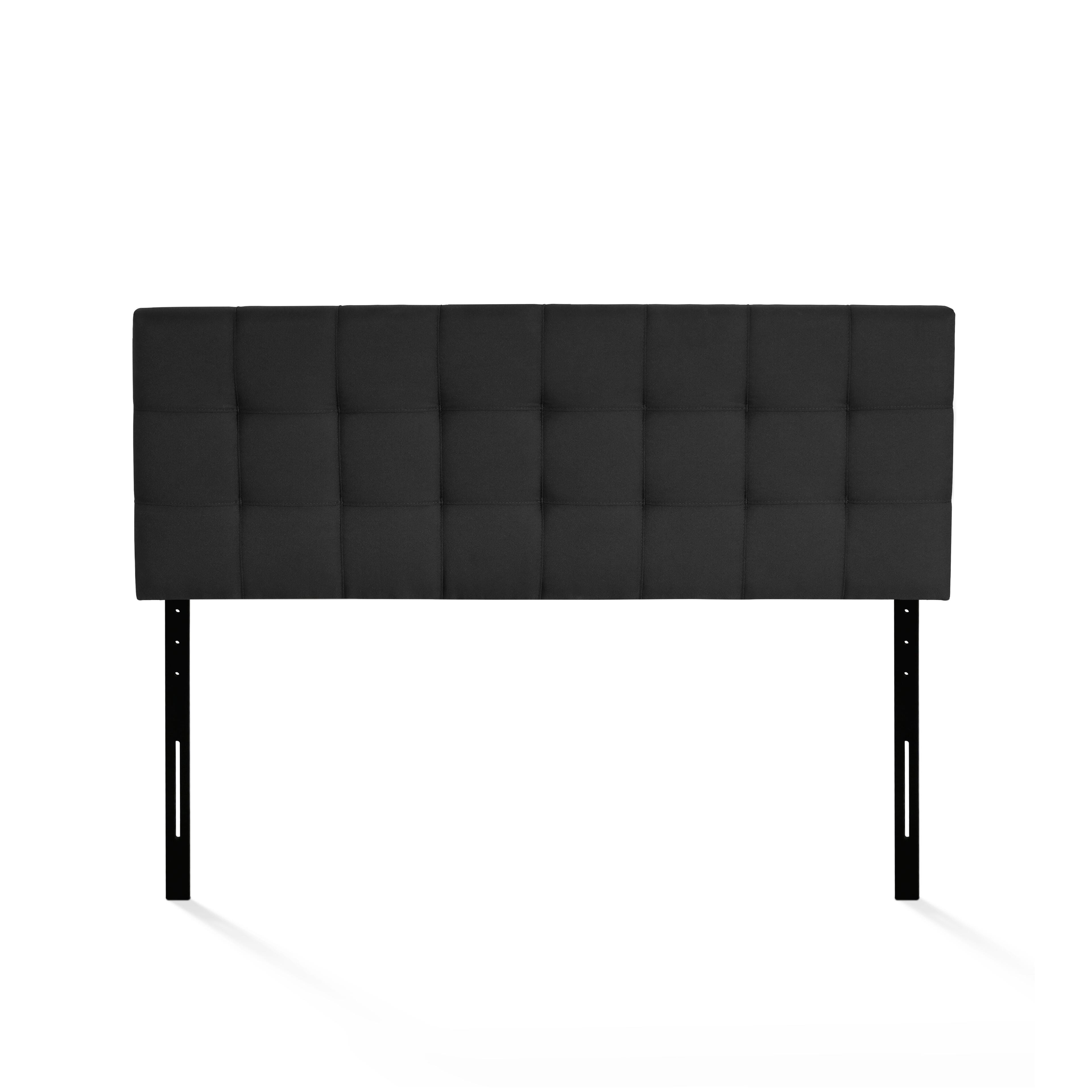 Tufted Queen Panel Headboard, Black, large