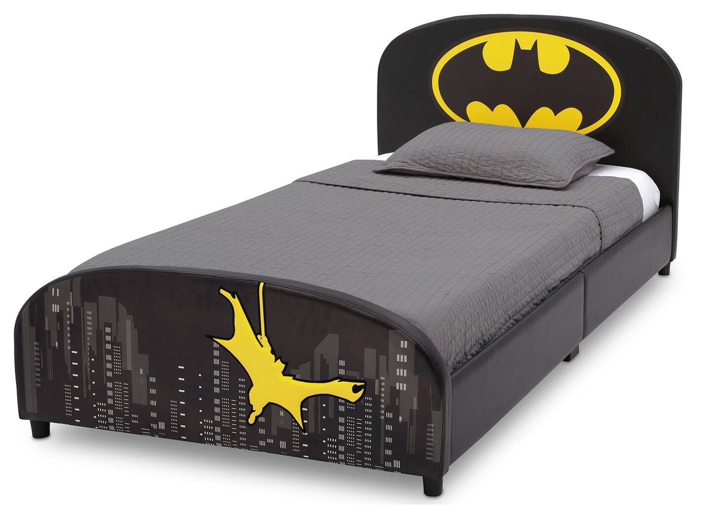 Delta Children Dc Comics Batman Upholstered Twin Bed, , large