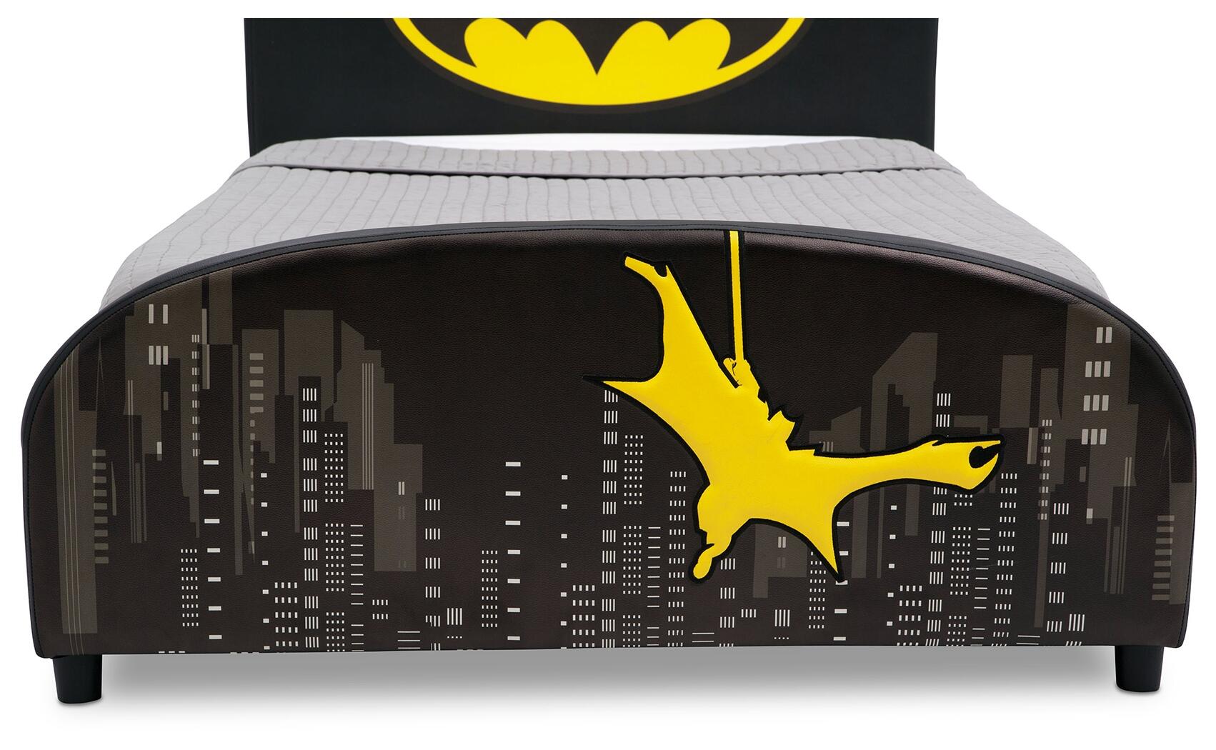 Delta Children Dc Comics Batman Upholstered Twin Bed, , large