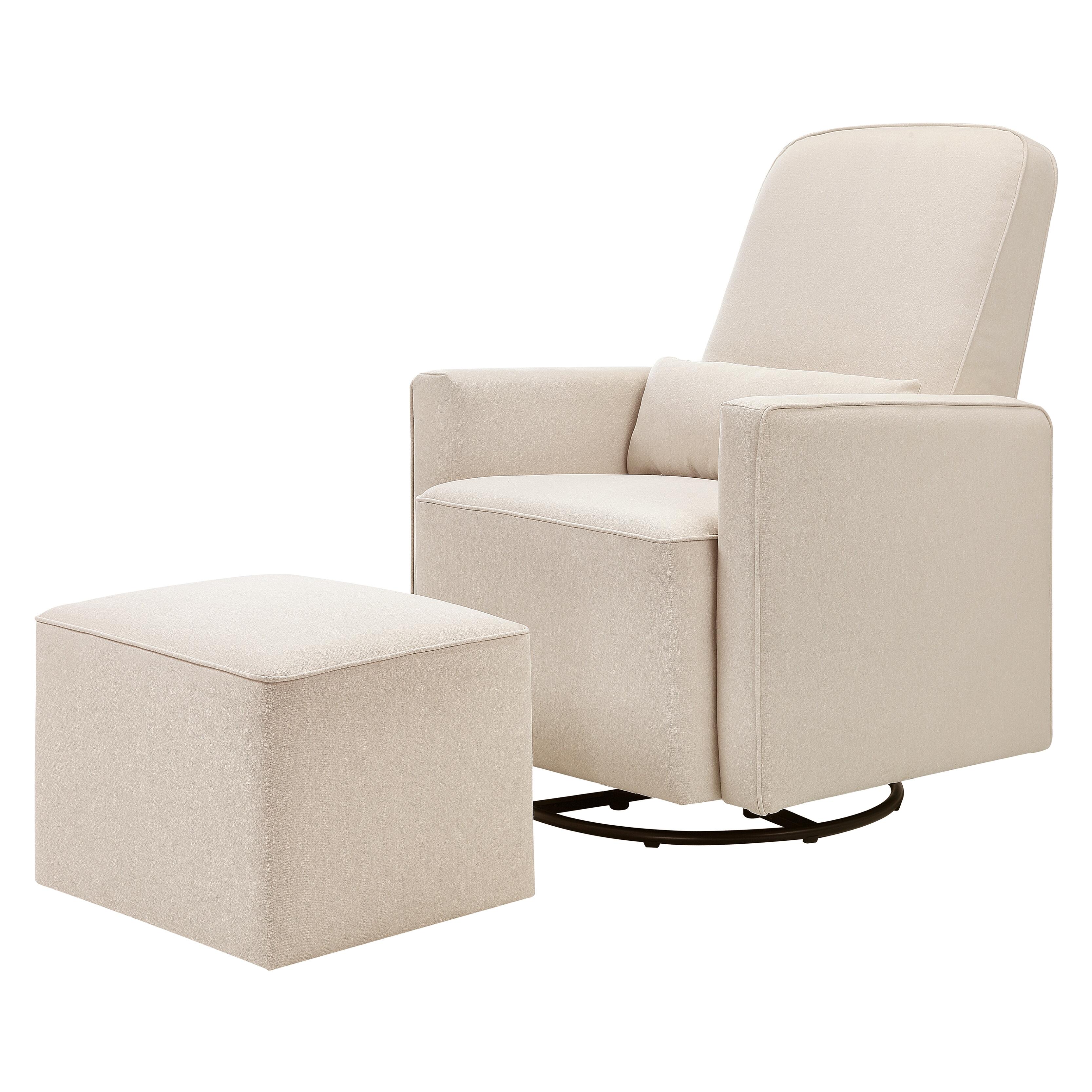 Davinci Olive Glider And Ottoman, Beige, large
