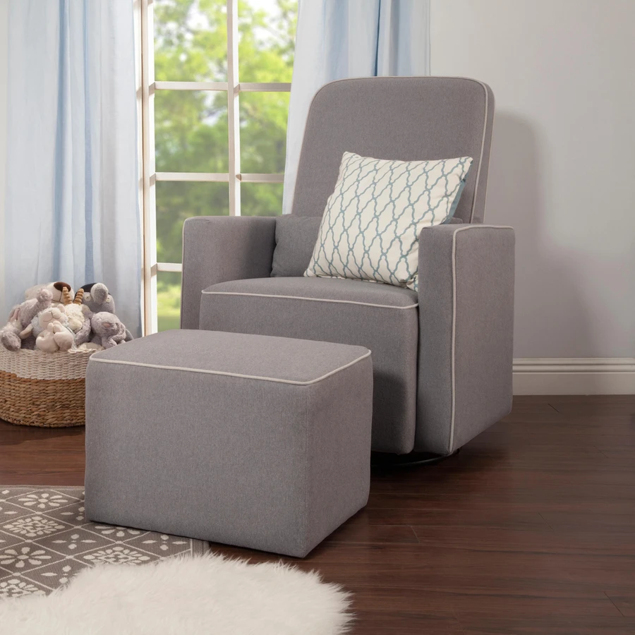 Davinci Olive Glider And Ottoman