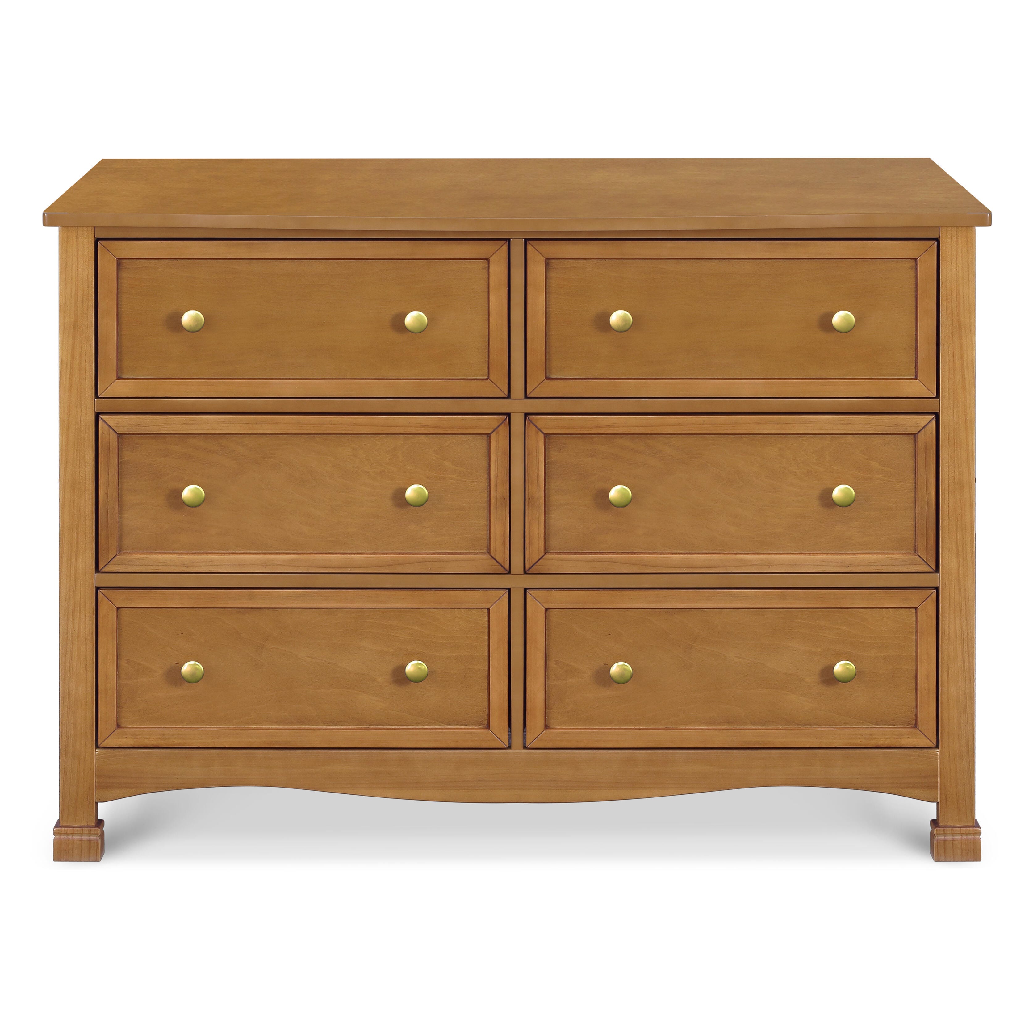 Davinci Kalani 6 Drawer Double Wide Dresser, Brown, large