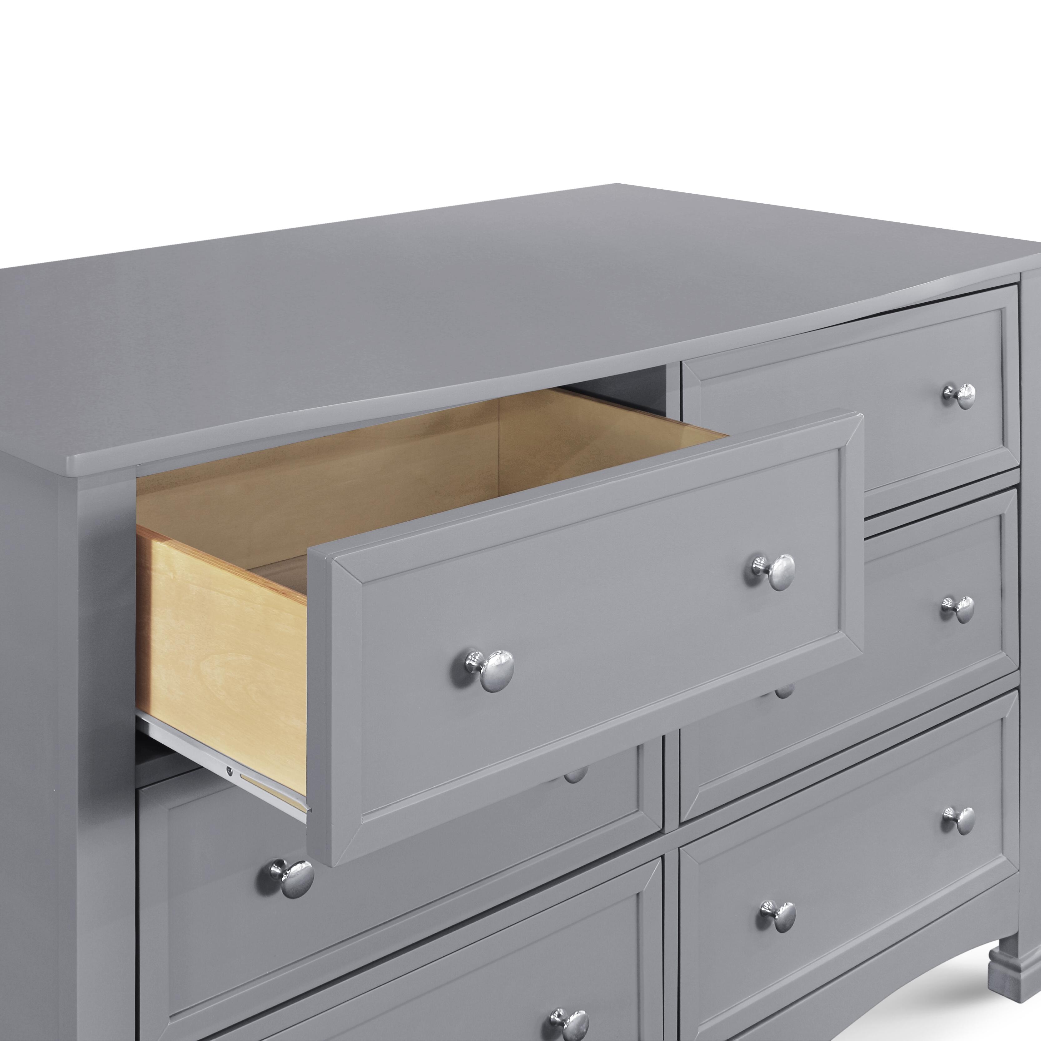 Davinci Kalani 6 Drawer Double Wide Dresser, Gray, large