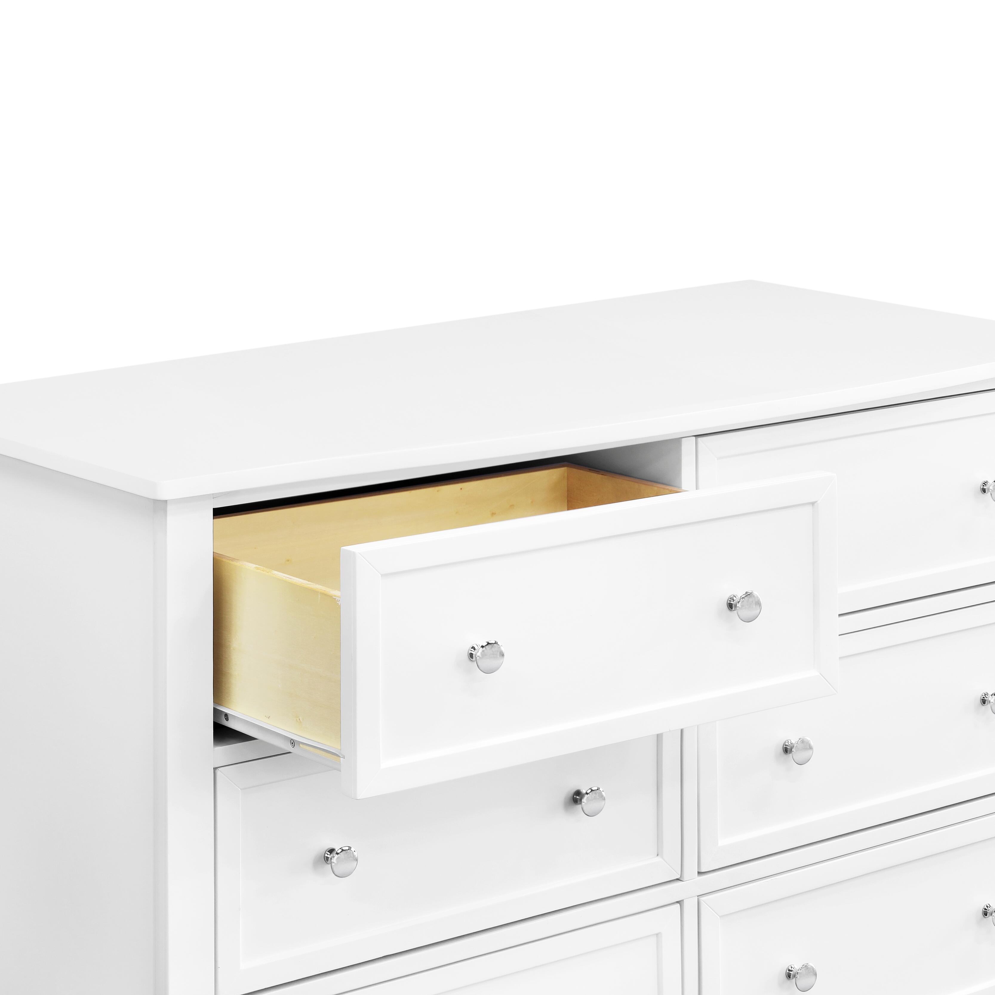 Davinci Kalani 6 Drawer Double Wide Dresser, White, large