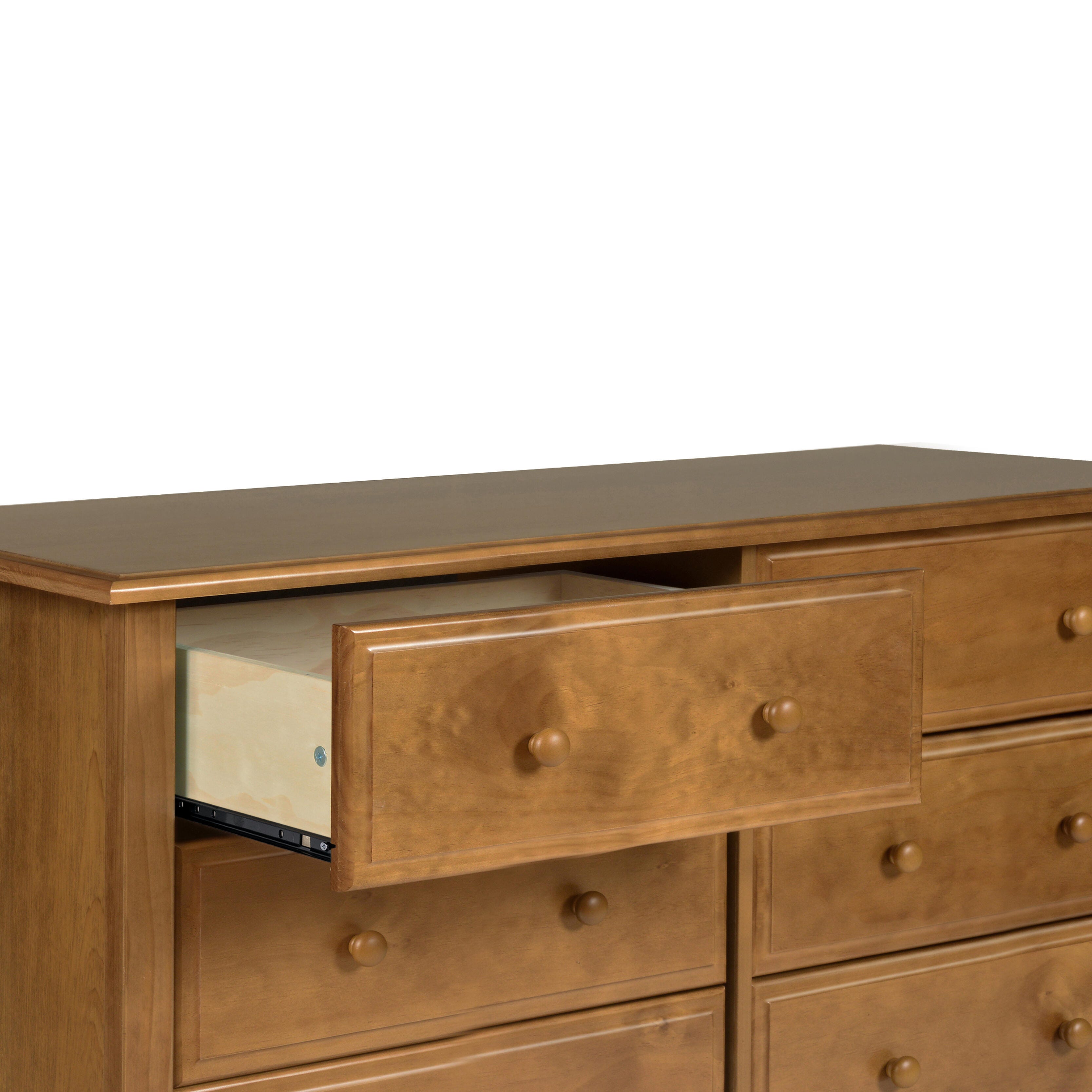 Davinci Jayden 6 Drawer Double Wide Dresser, Brown, large