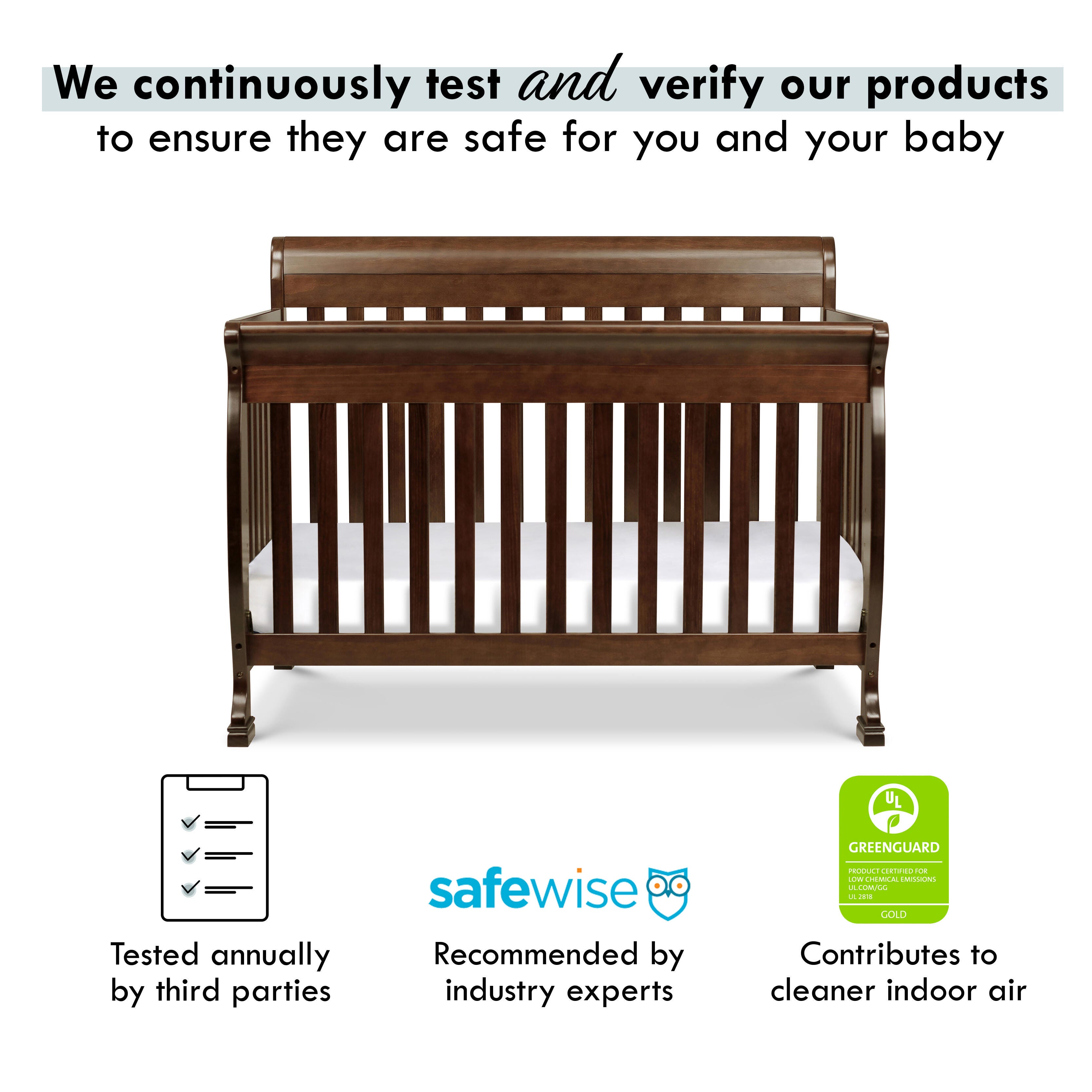 Davinci Kalani 4-in-1 Convertible Crib, Dark Brown, large