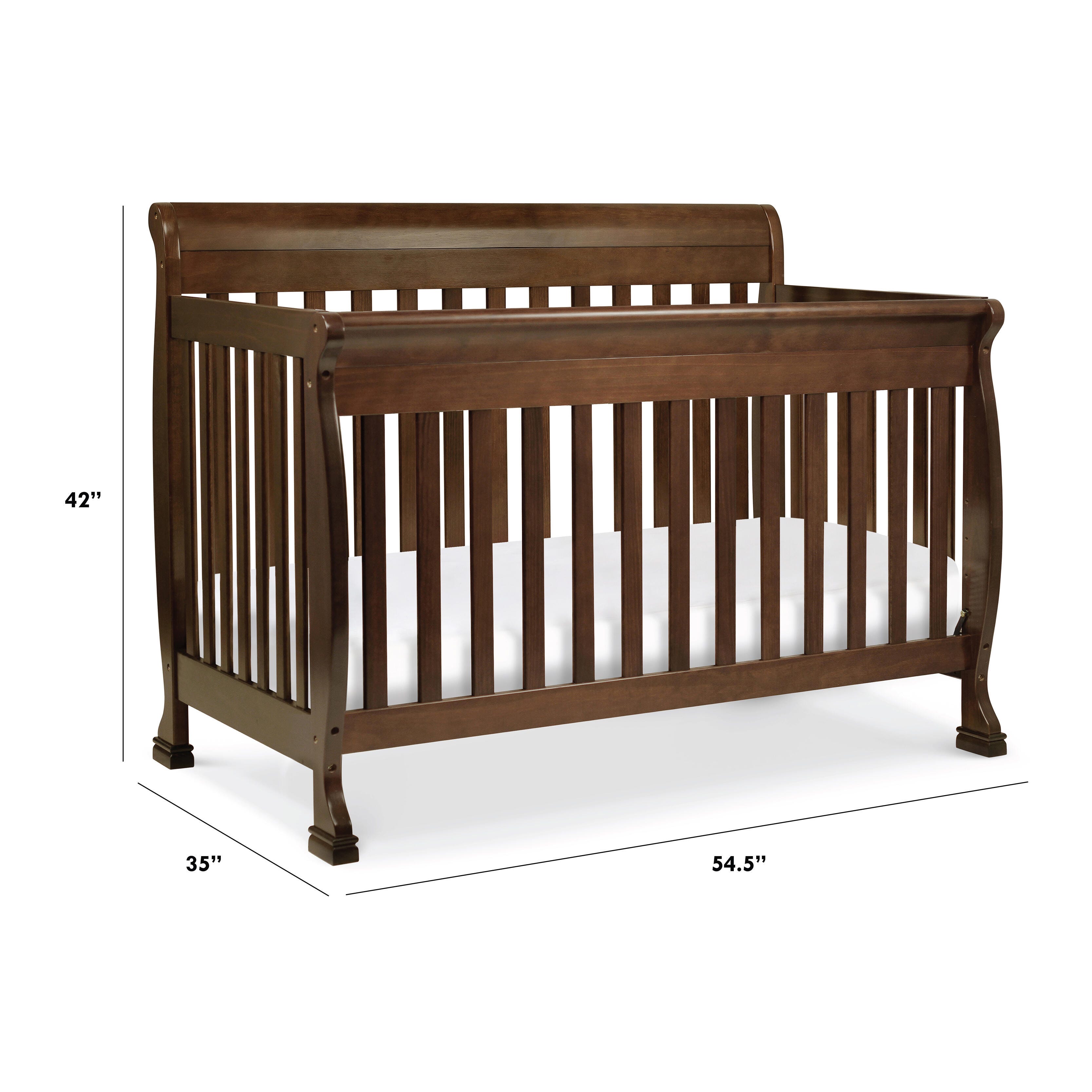 Davinci Kalani 4-in-1 Convertible Crib, Dark Brown, large