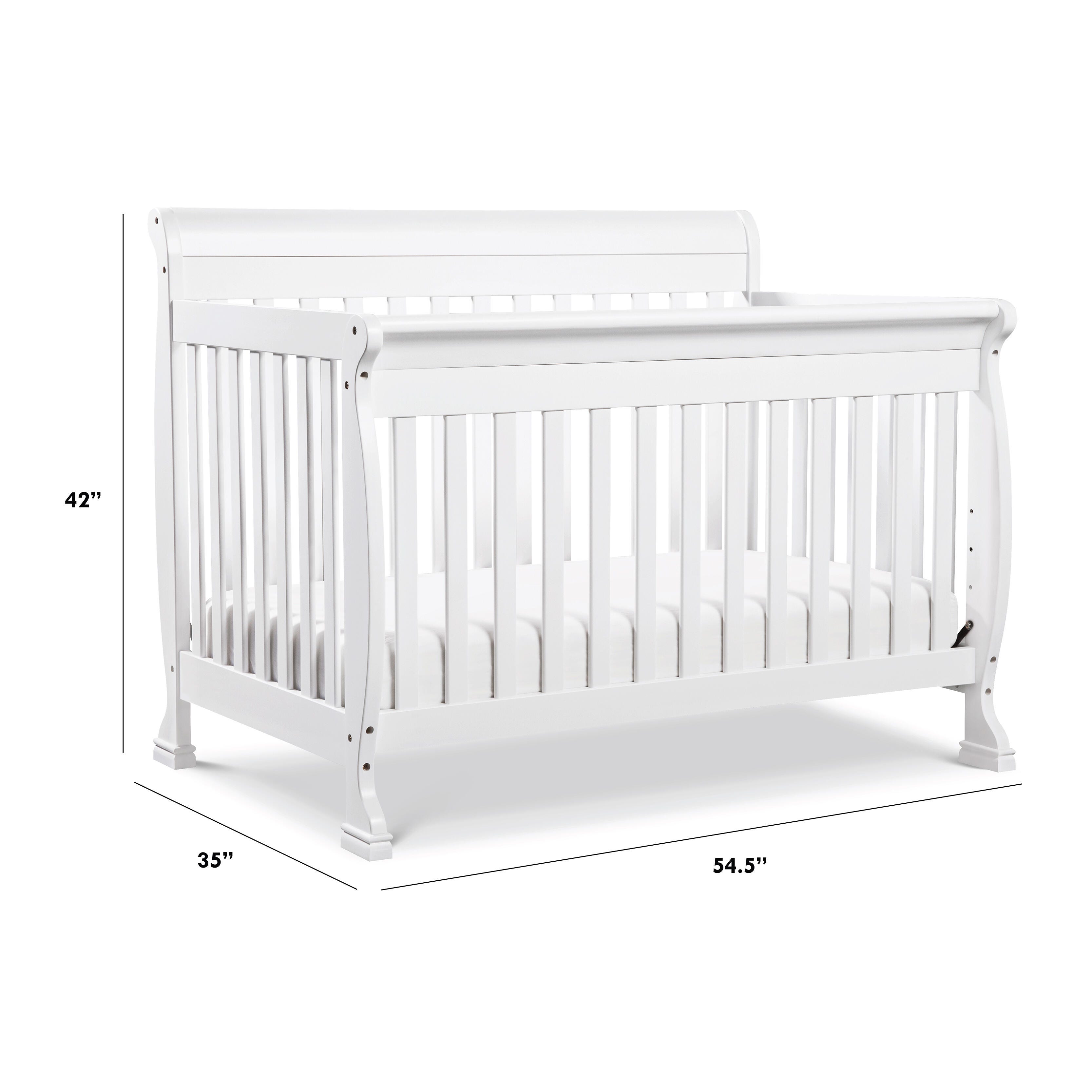 Davinci Kalani 4-in-1 Convertible Crib, White, large