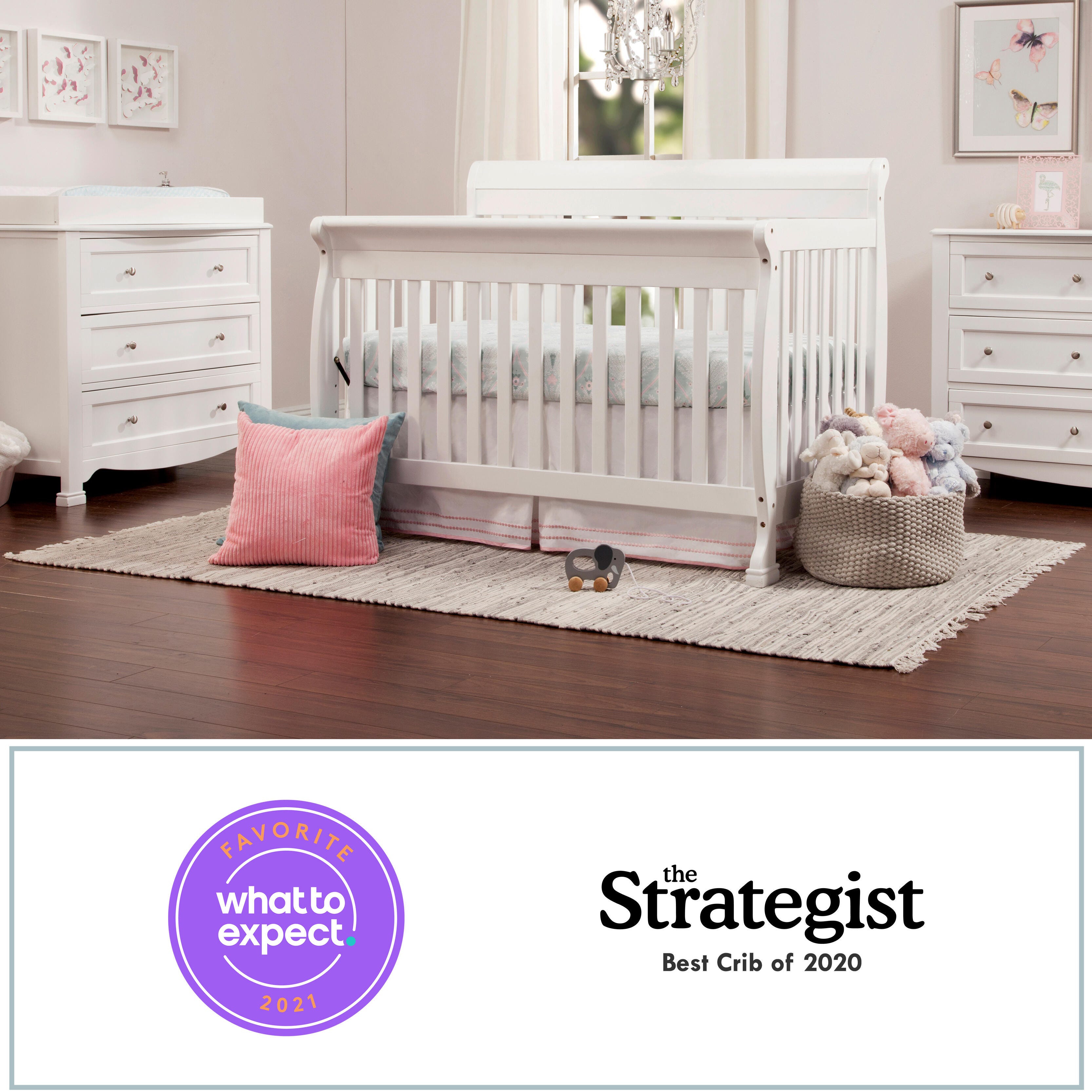 Davinci Kalani 4-in-1 Convertible Crib, White, large