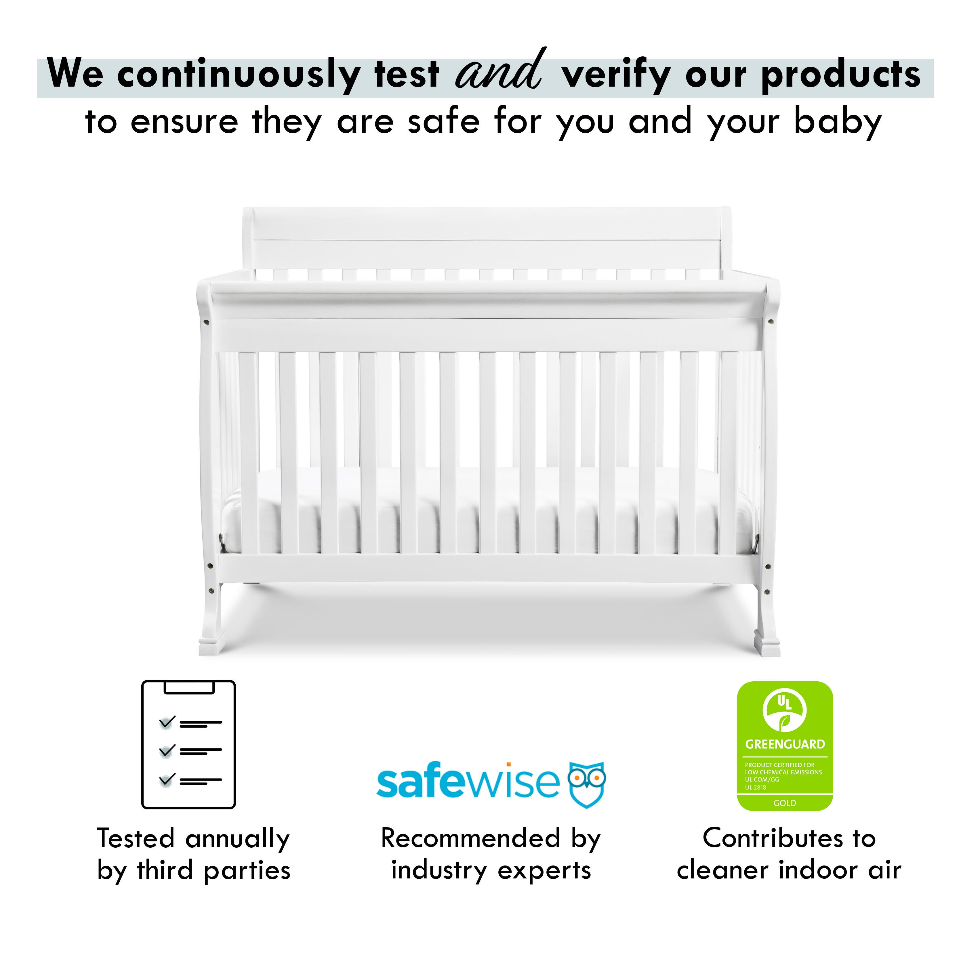 Davinci Kalani 4-in-1 Convertible Crib, White, large