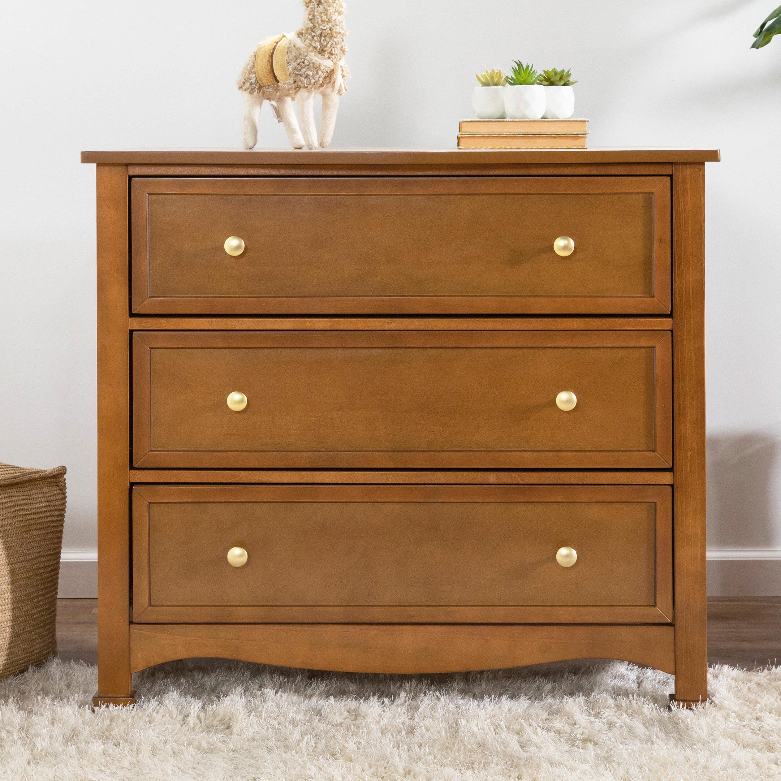 Davinci Kalani 3 Drawer Dresser, Brown, large