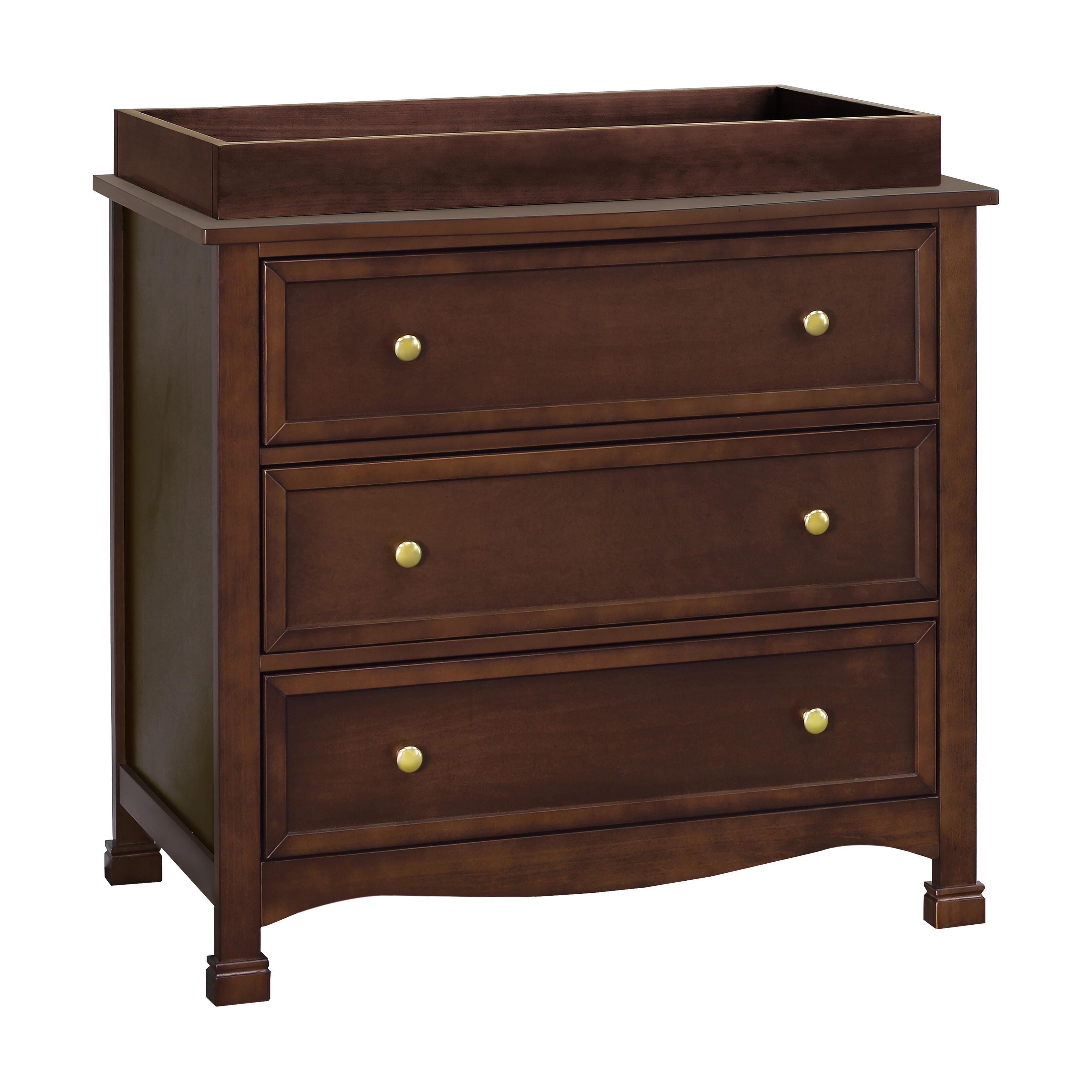 Davinci Kalani 3 Drawer Dresser, Dark Brown, large