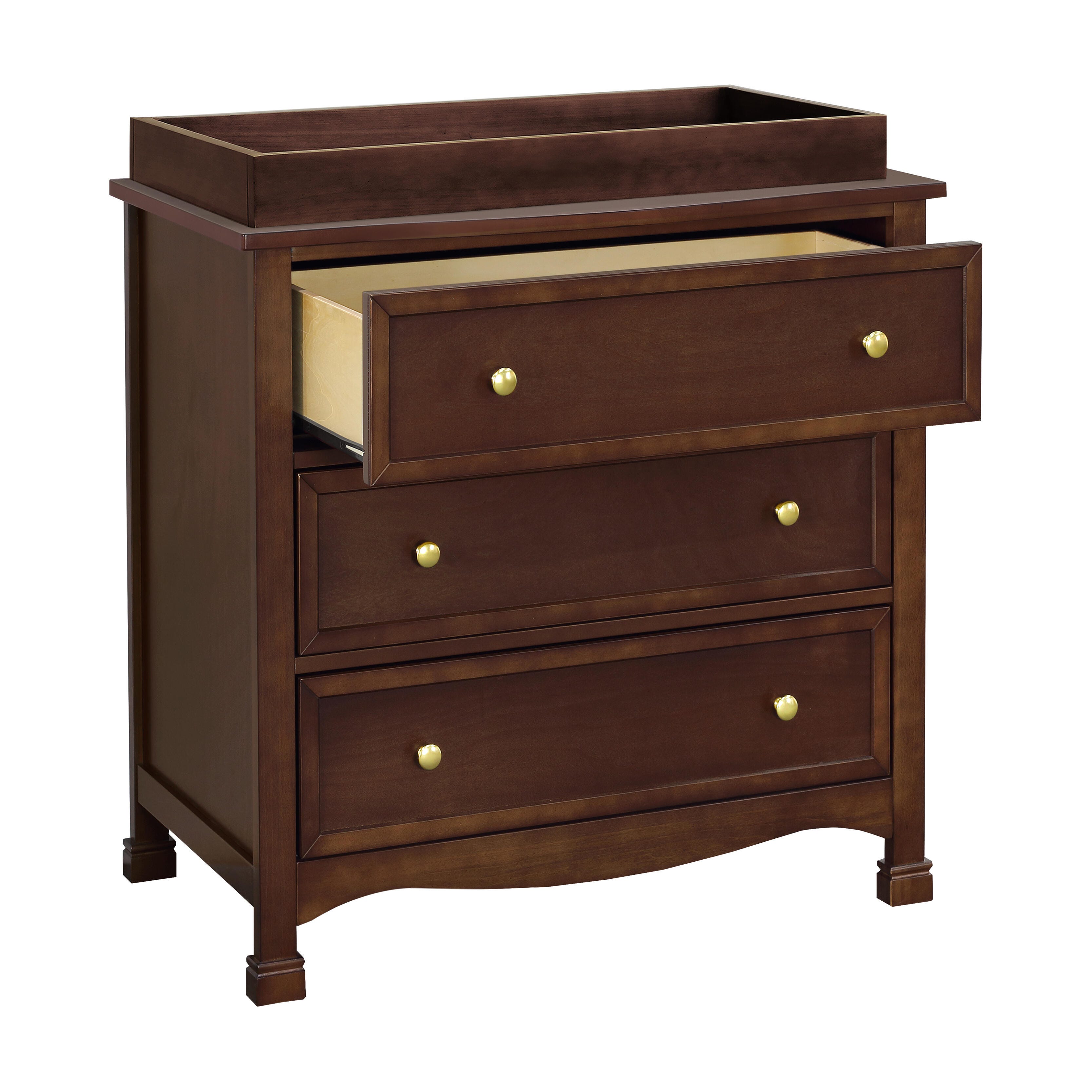 Davinci Kalani 3 Drawer Dresser, Dark Brown, large