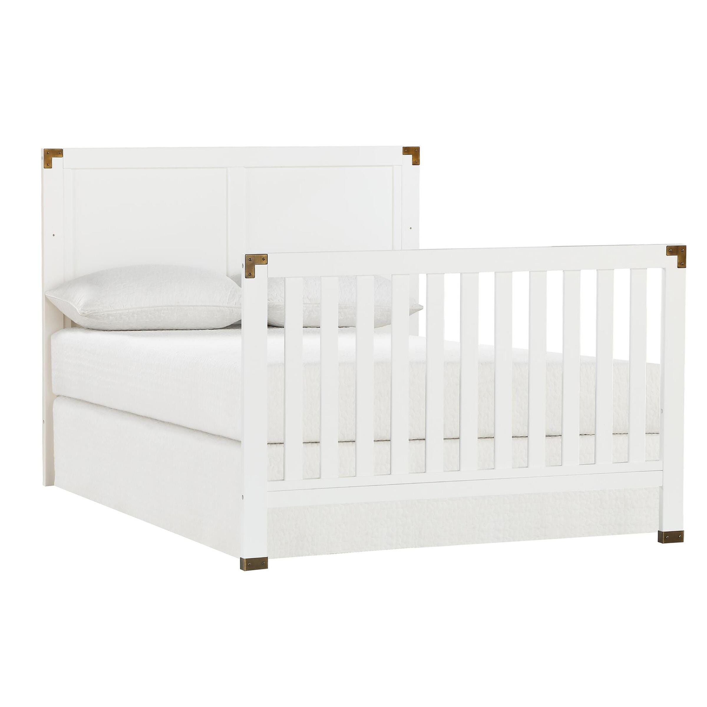 Baby Relax Miles 5-in-1 Convertible Crib, White, large