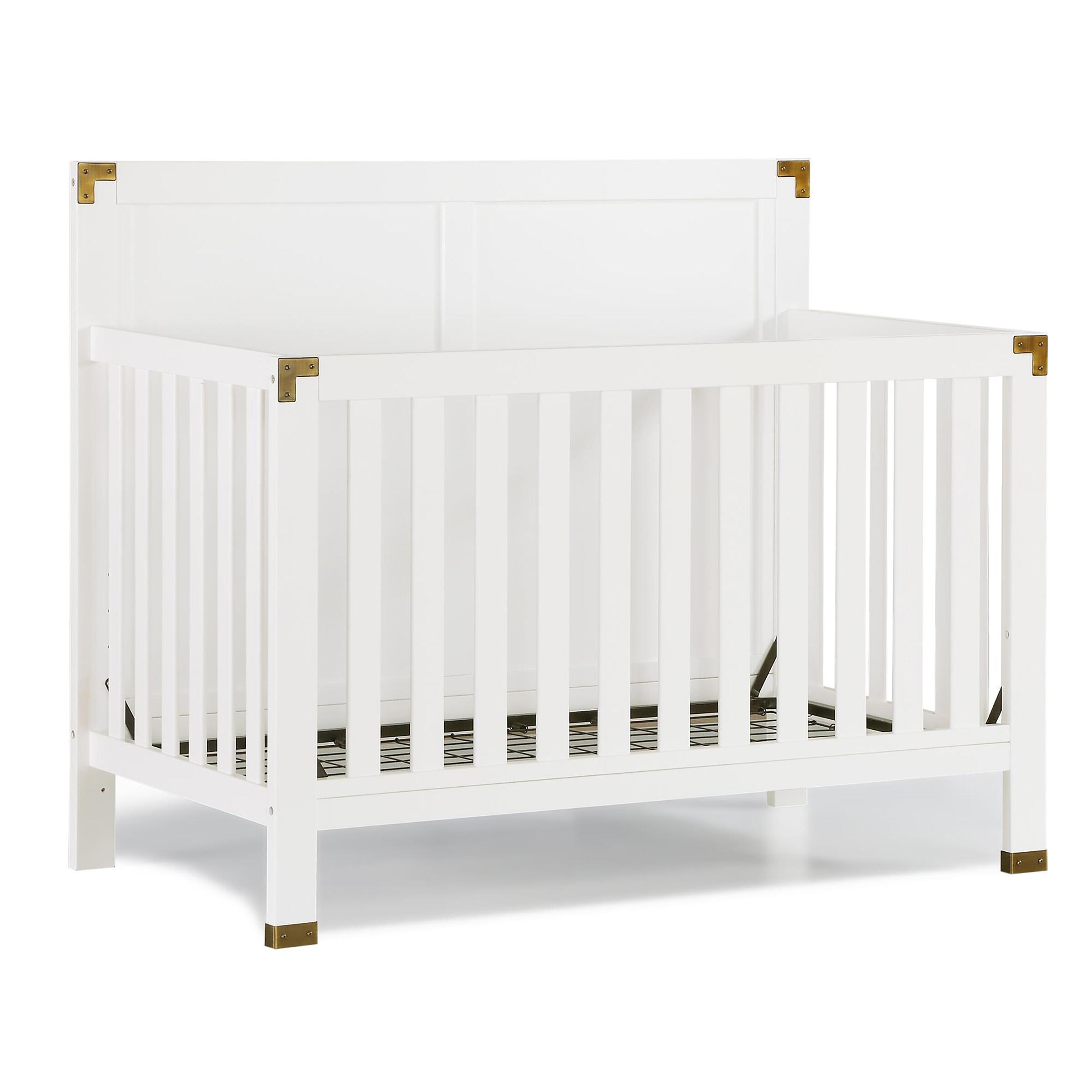 Baby Relax Miles 5-in-1 Convertible Crib, White, large